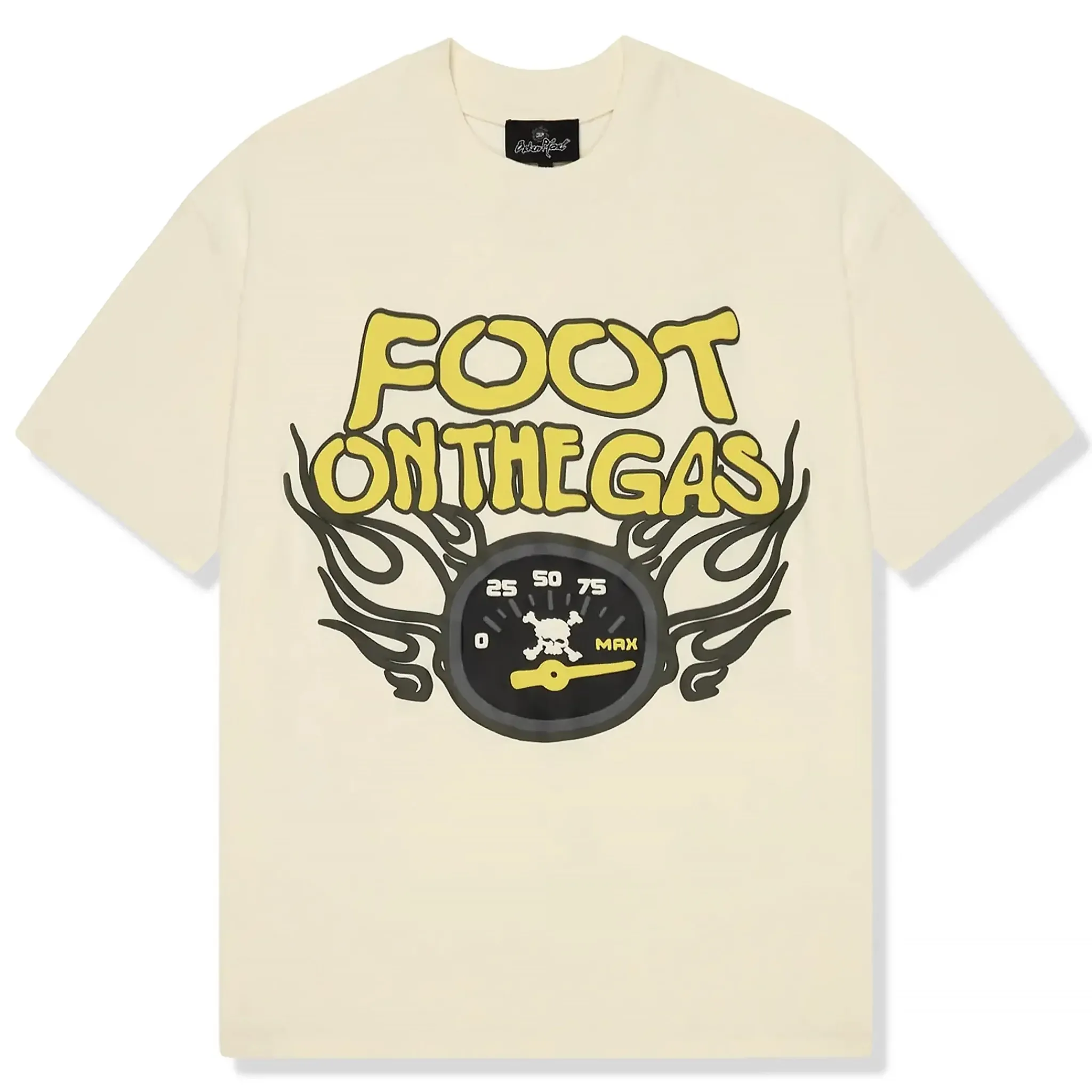 Broken Planet Market Broken Planet Foot On The Gas Vanilla White T Shirt< T-shirts