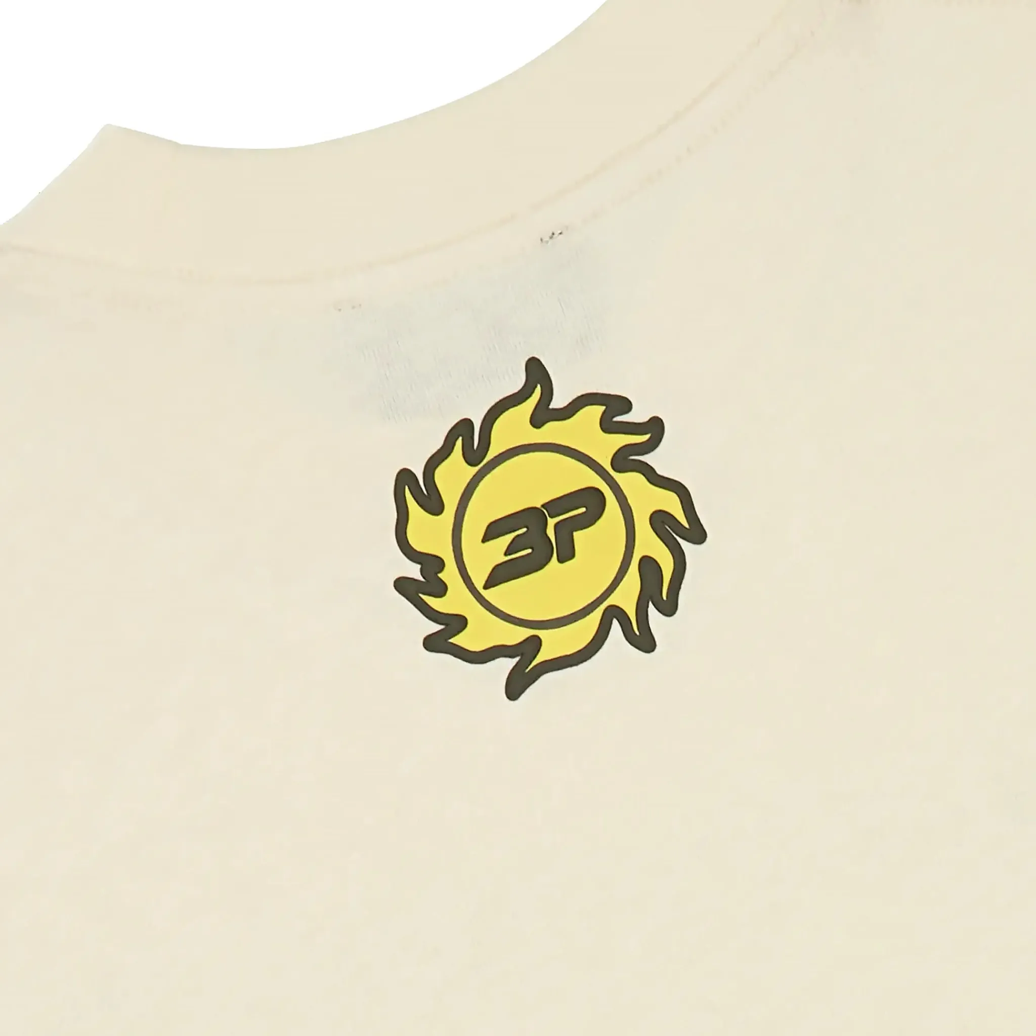 Broken Planet Market Broken Planet Foot On The Gas Vanilla White T Shirt< T-shirts