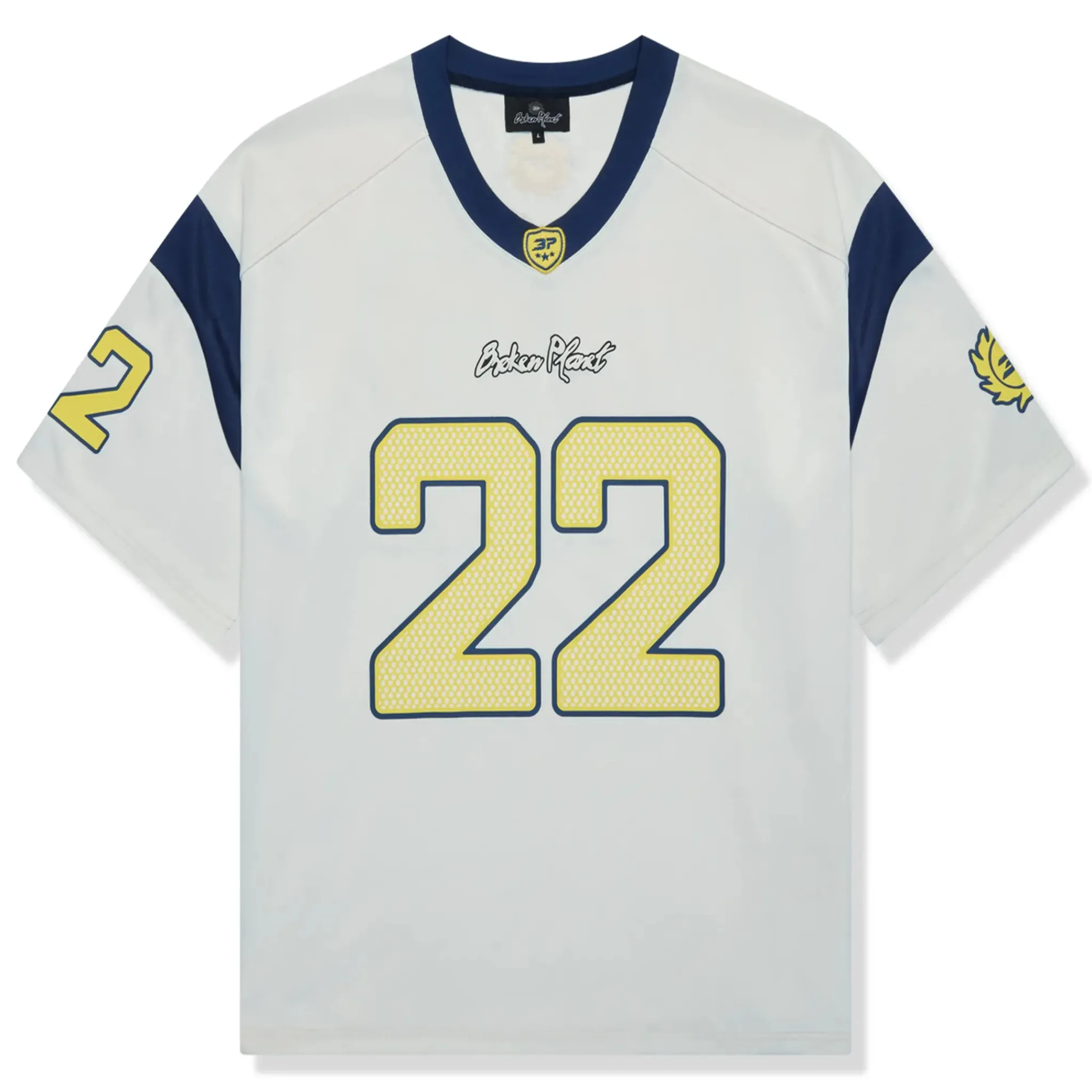 Broken Planet Market Broken Planet Football White Blue Jersey< T-shirts