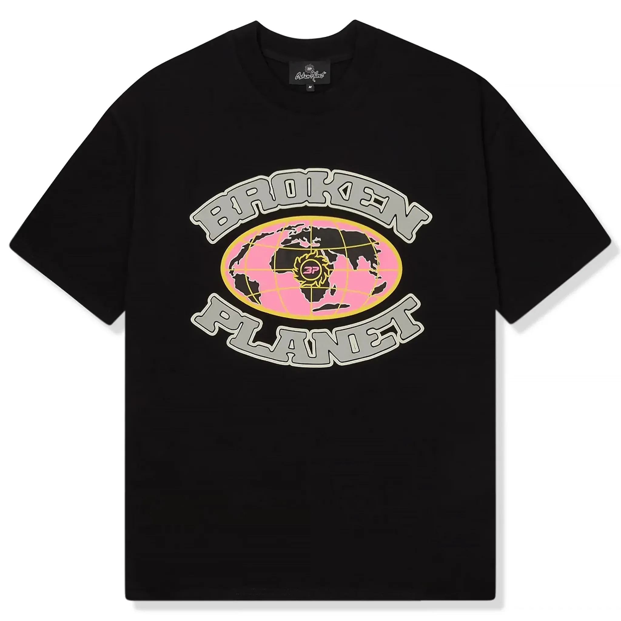 Broken Planet Market Broken Planet Grid Midnight Black T Shirt< T-shirts