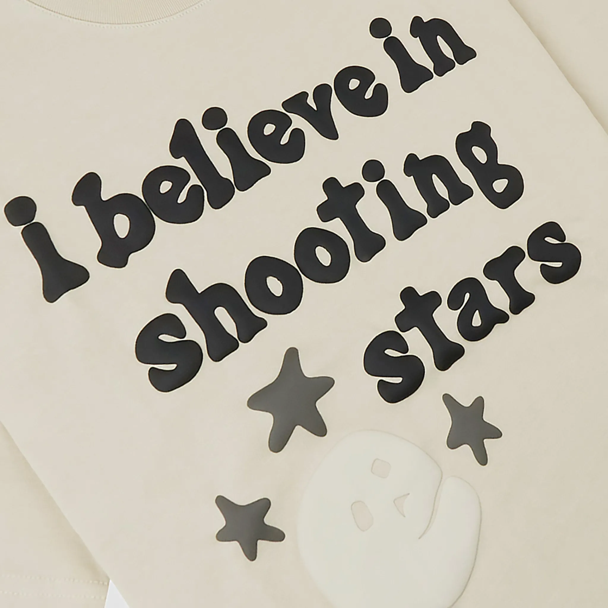 Broken Planet Market Broken Planet I Believe In Shooting Stars Bone White T Shirt< T-shirts