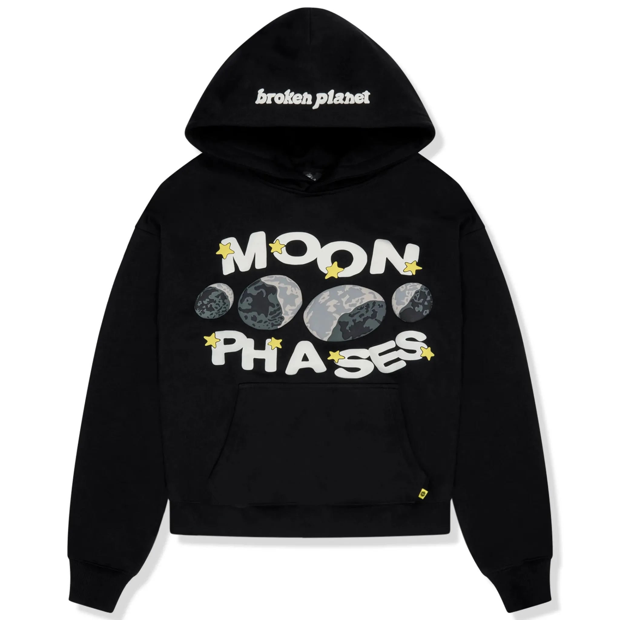Broken Planet Market Broken Planet Midnight Black Moon Phases Hoodie< Sweatshirts & Hoodies