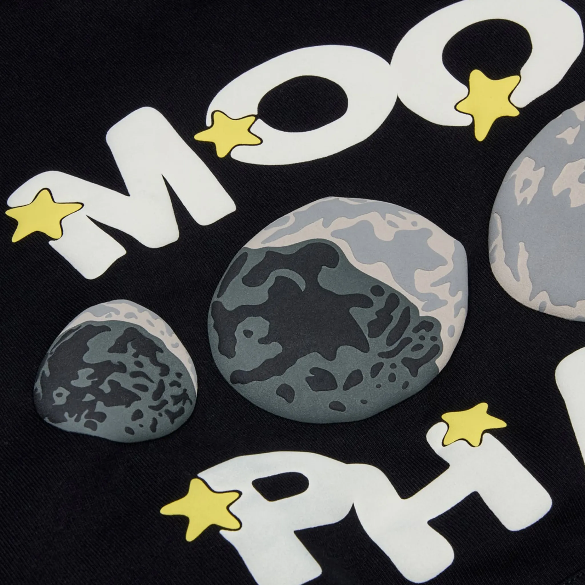 Broken Planet Market Broken Planet Midnight Black Moon Phases Hoodie< Sweatshirts & Hoodies