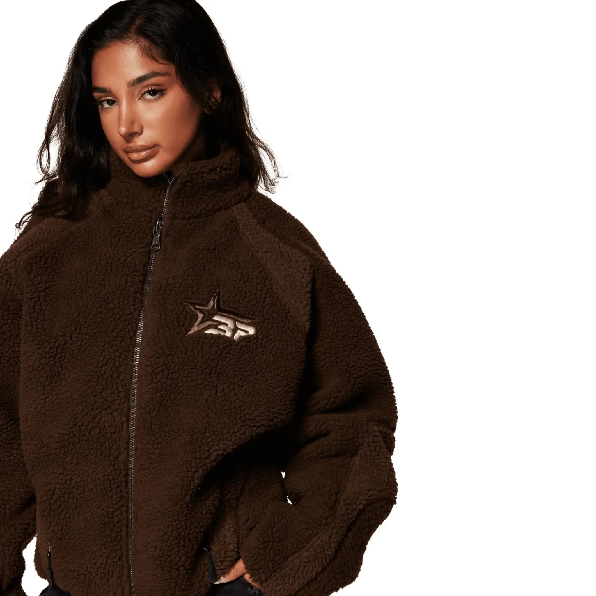 Broken Planet Market Broken Planet Mocha Polar Fleece< Coats & Jackets