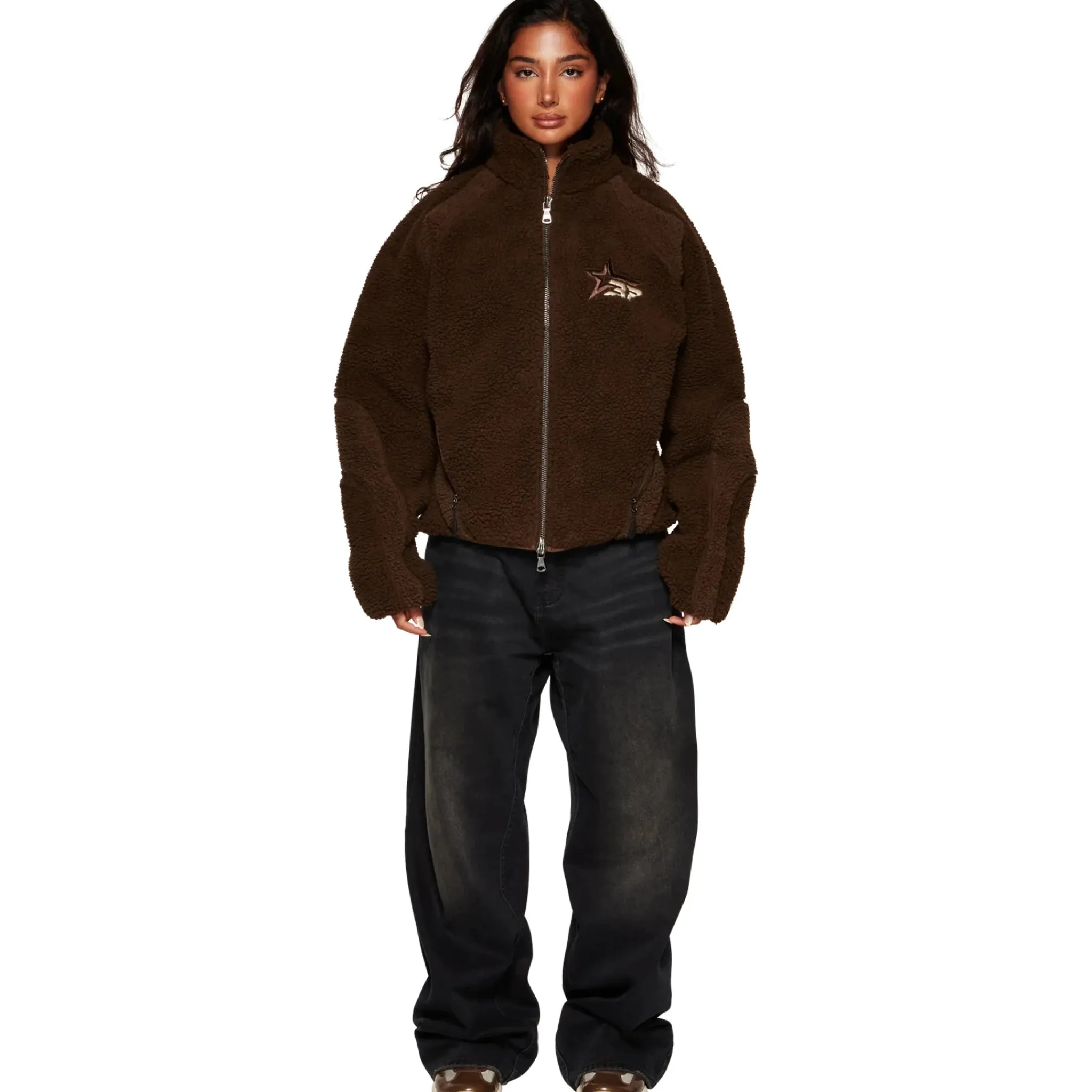 Broken Planet Market Broken Planet Mocha Polar Fleece< Coats & Jackets