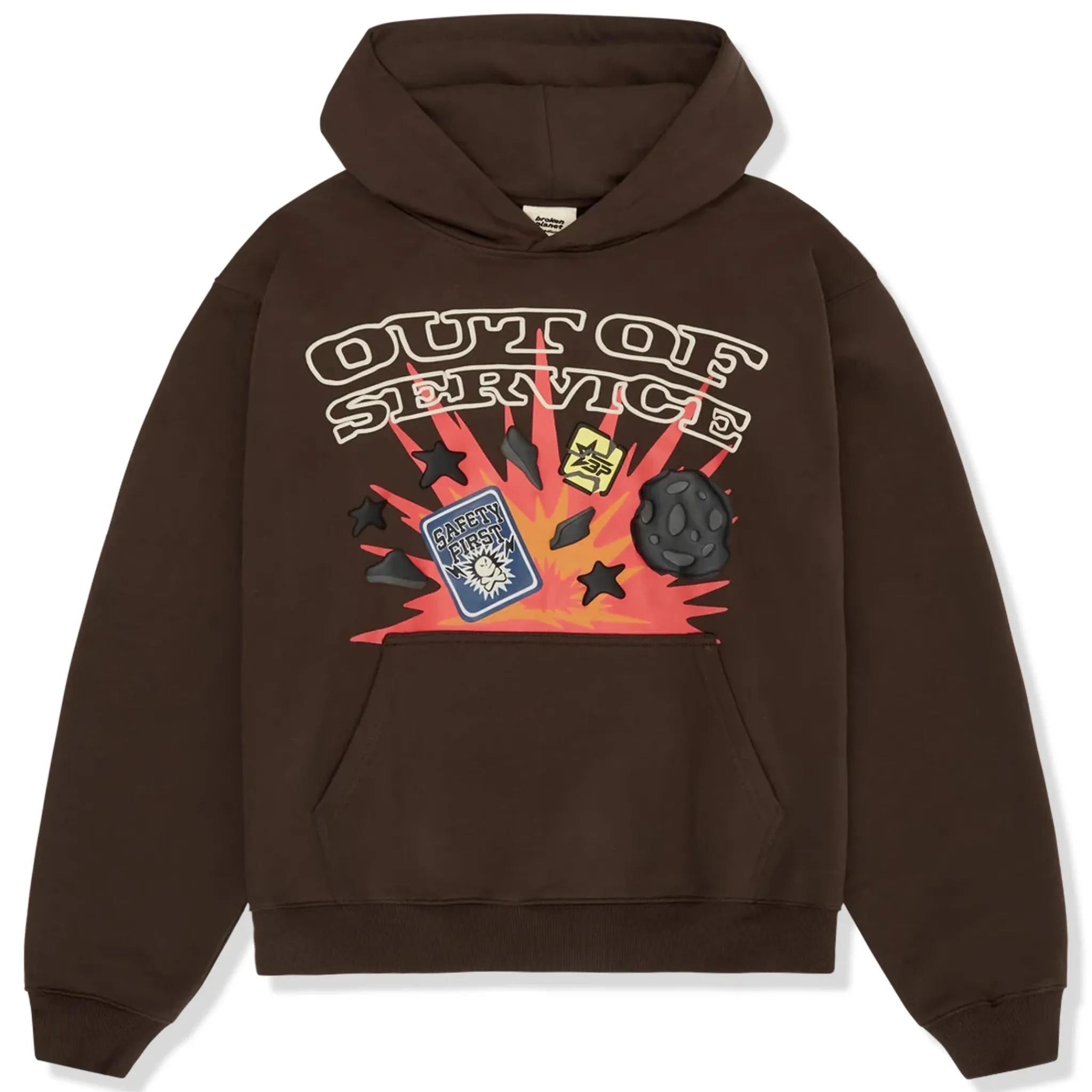 Broken Planet Market Broken Planet Out Of Service Mocha Brown Hoodie< Sweatshirts & Hoodies