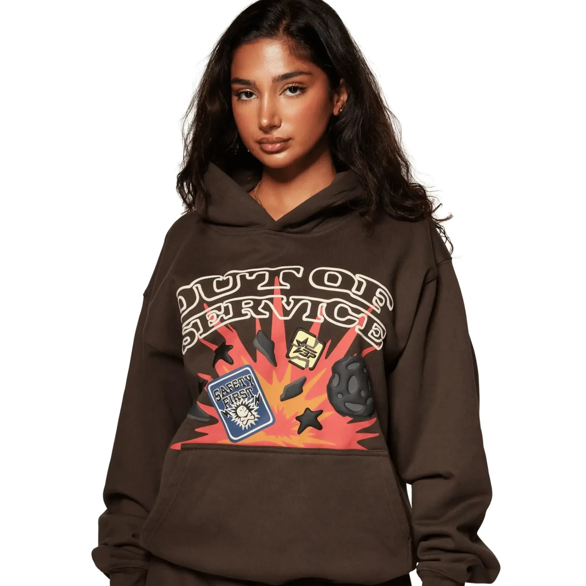 Broken Planet Market Broken Planet Out Of Service Mocha Brown Hoodie< Sweatshirts & Hoodies