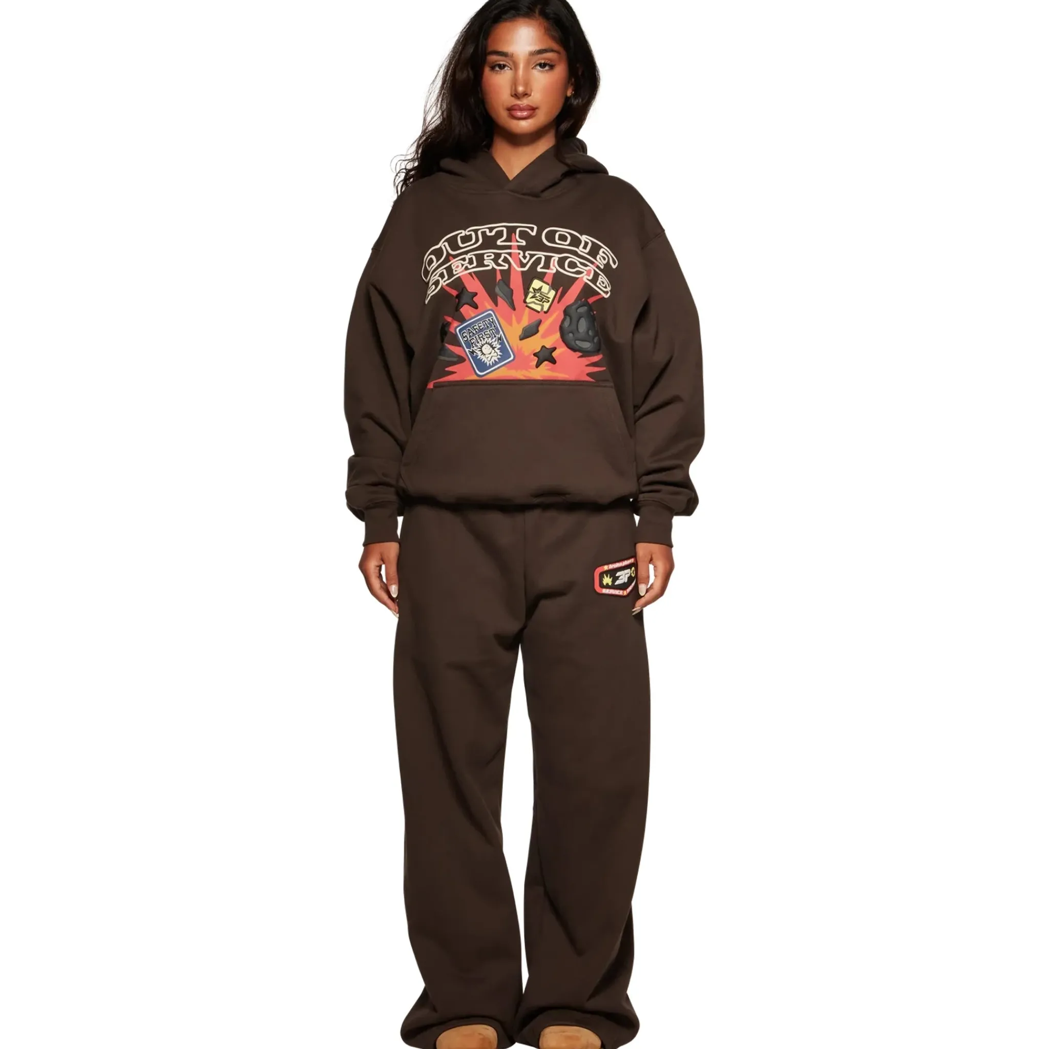 Broken Planet Market Broken Planet Out Of Service Mocha Brown Hoodie< Sweatshirts & Hoodies