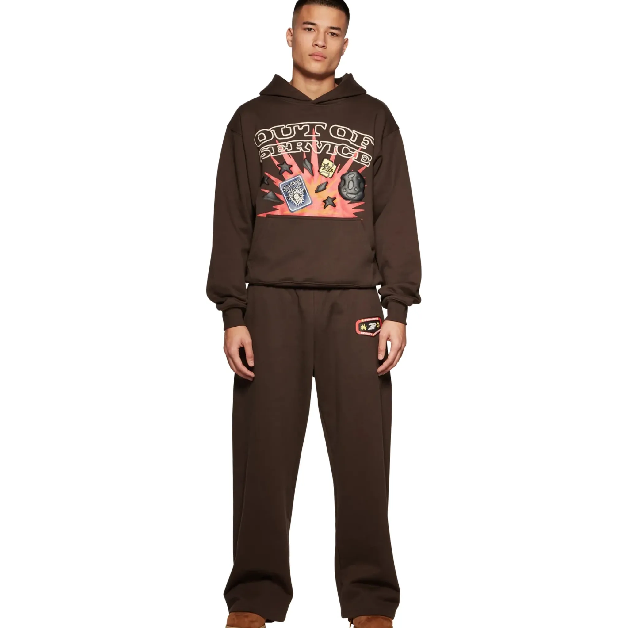 Broken Planet Market Broken Planet Out Of Service Mocha Brown Hoodie< Sweatshirts & Hoodies