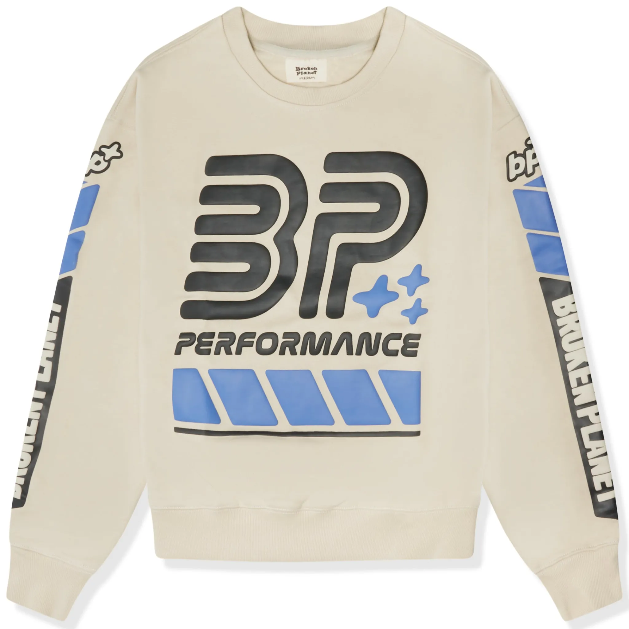 Broken Planet Market Broken Planet Performance Bone White Crewneck< Sweatshirts & Hoodies