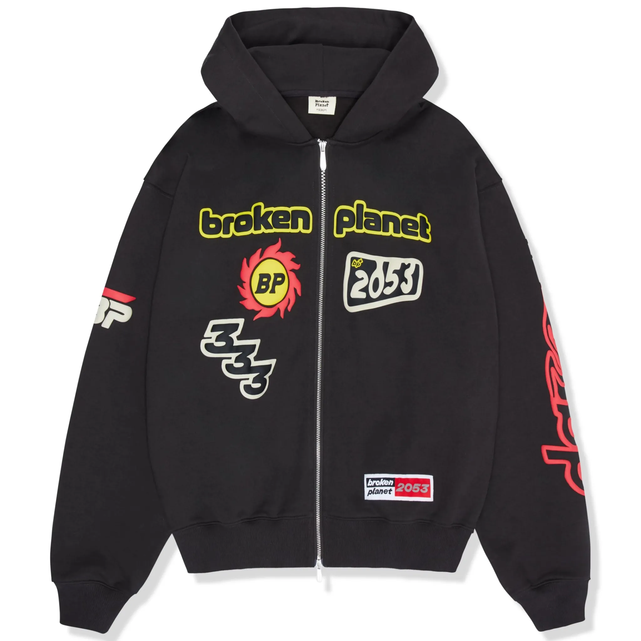 Broken Planet Market Broken Planet Performance Zip-Up Soot Black Hoodie< Sweatshirts & Hoodies