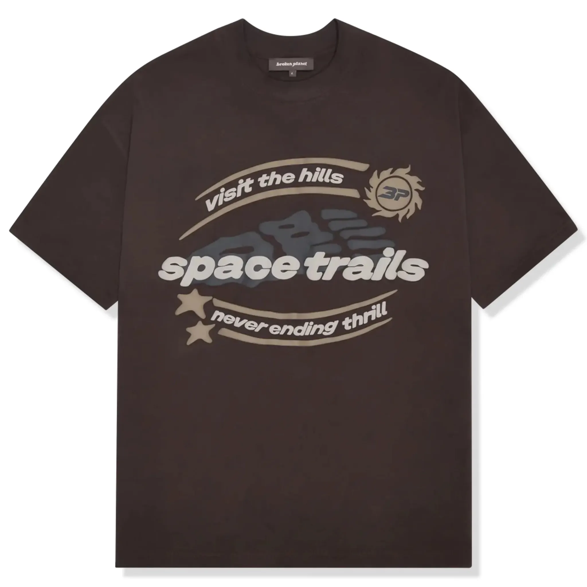 Broken Planet Market Broken Planet Space Trails Mocha Brown T Shirt< T-shirts