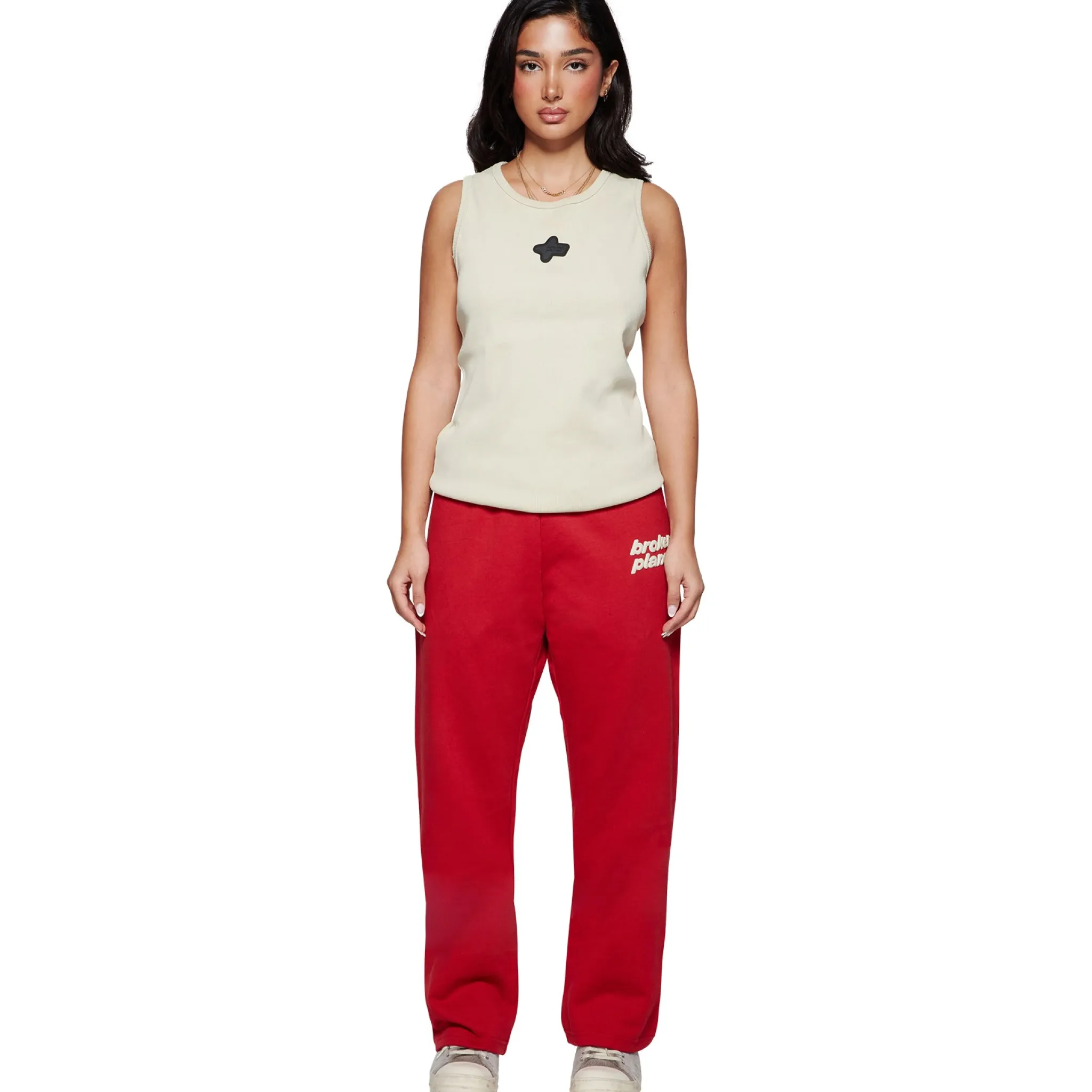 Broken Planet Market Broken Planet Straight Leg Ruby Red Sweatpants< Bottoms|Sweatpants