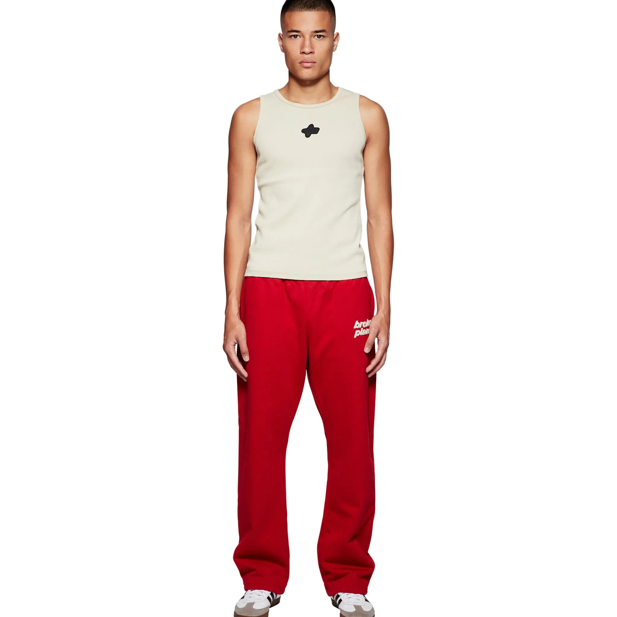Broken Planet Market Broken Planet Straight Leg Ruby Red Sweatpants< Bottoms|Sweatpants
