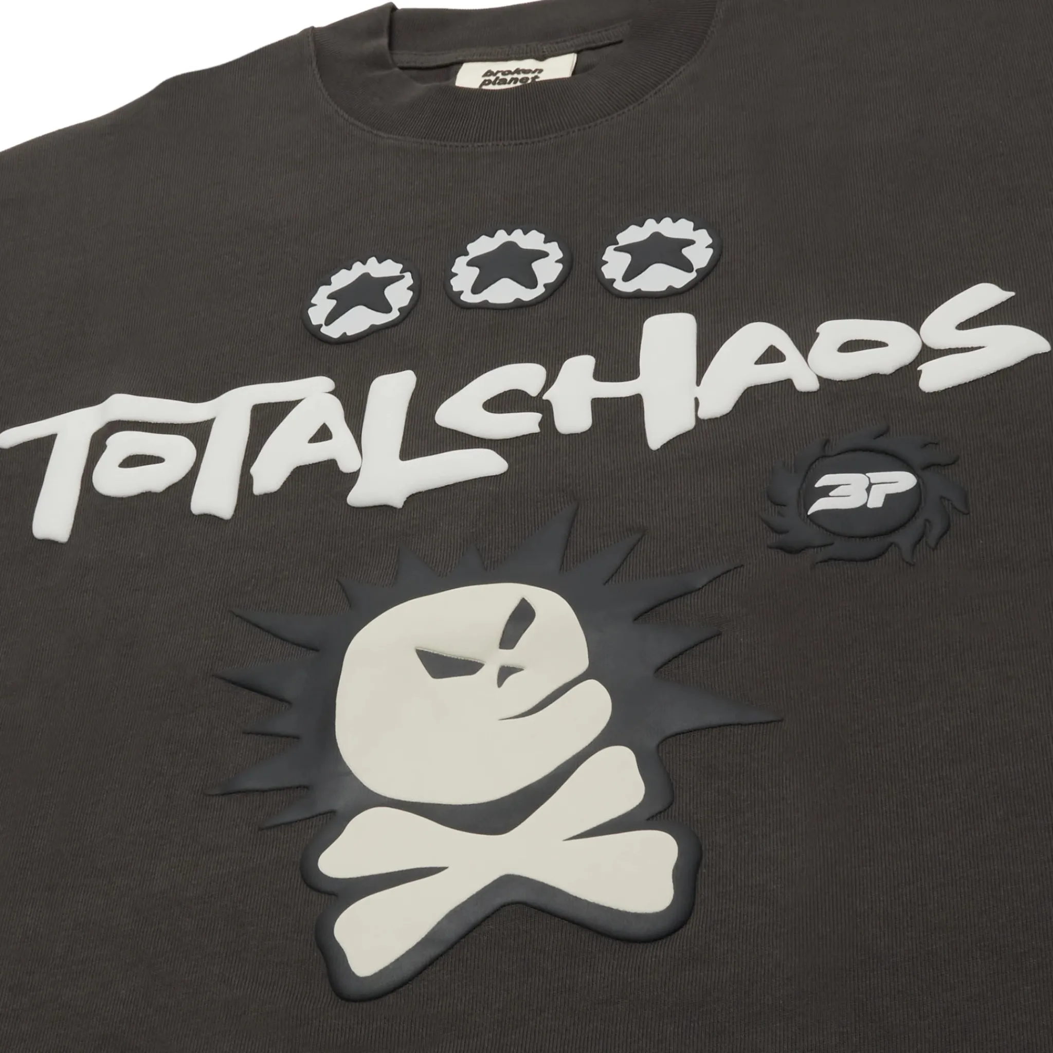Broken Planet Market Broken Planet Total Chaos Soot Black T Shirt< T-shirts