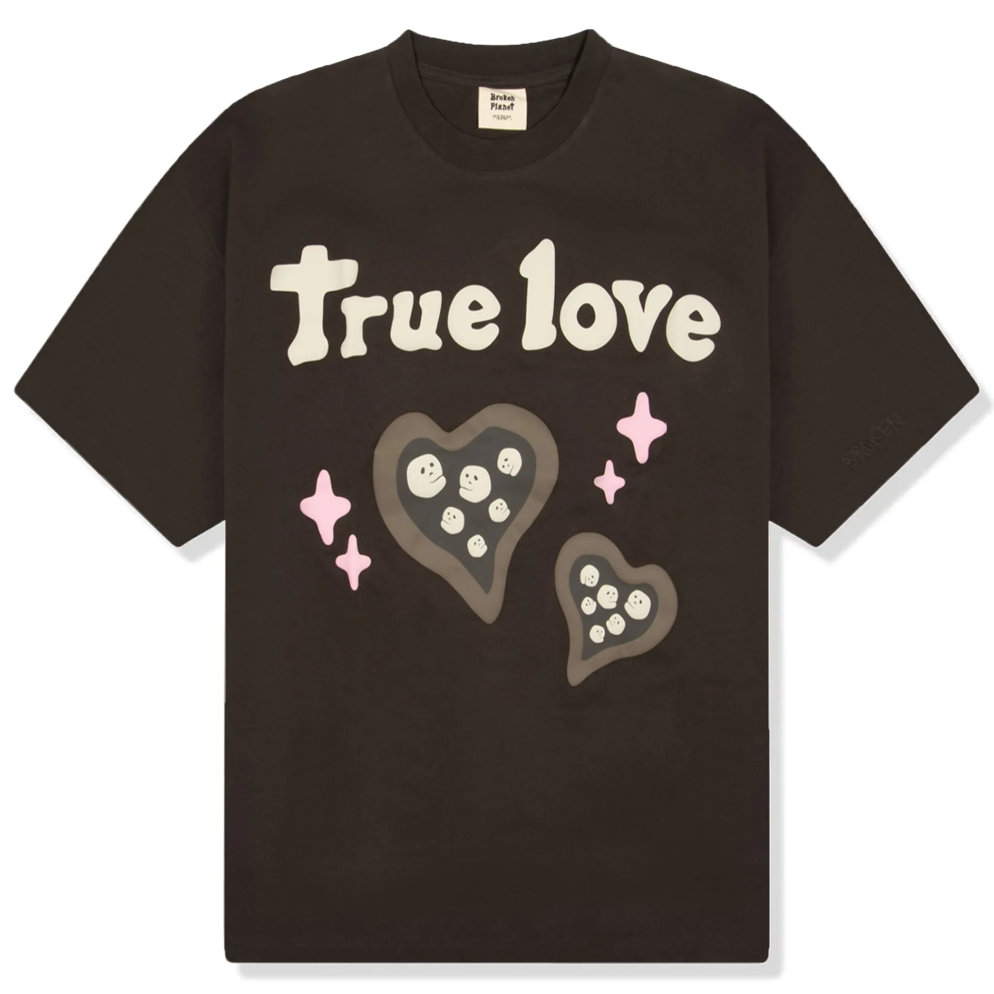 Broken Planet Market Broken Planet True Love Dark Brown T Shirt< T-shirts