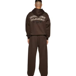Broken Planet Market Broken Planet Wide Leg Out Of Service Mocha Brown Sweatpants< Bottoms|Sweatpants