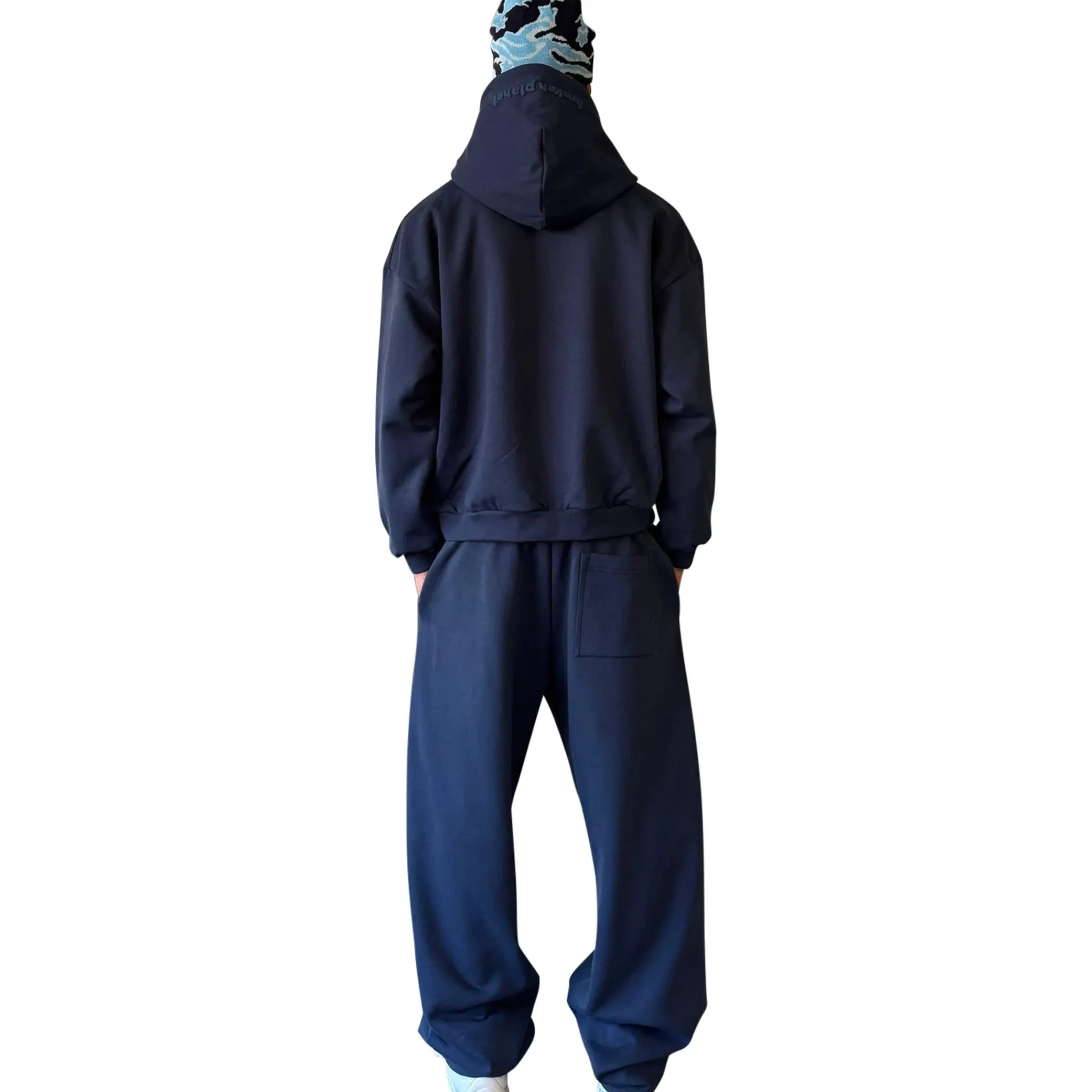 Broken Planet Market Broken Planet Zip-Up Deep Navy Hoodie< Matching Sets|Sweatshirts & Hoodies