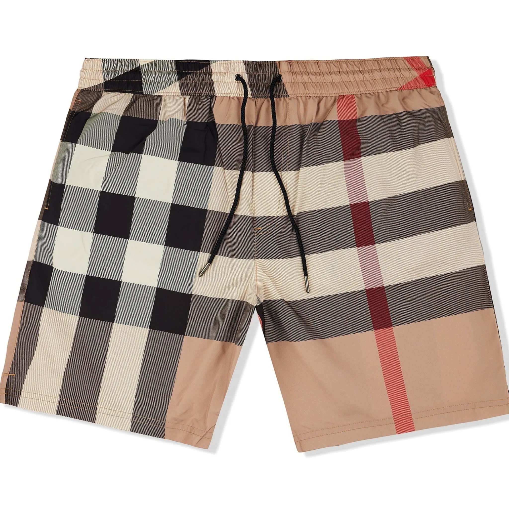 Burberry Check Beige Swim Shorts< Swimwear|Shorts