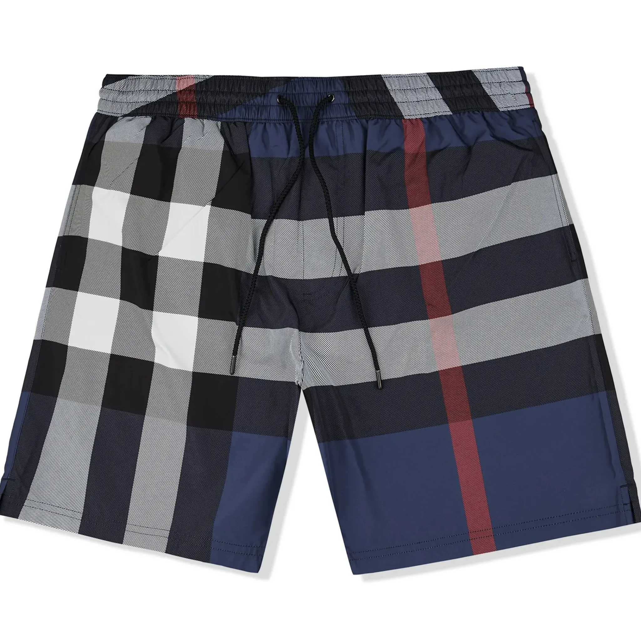 Burberry Check Carbon Blue Swim Shorts< Swimwear|Shorts