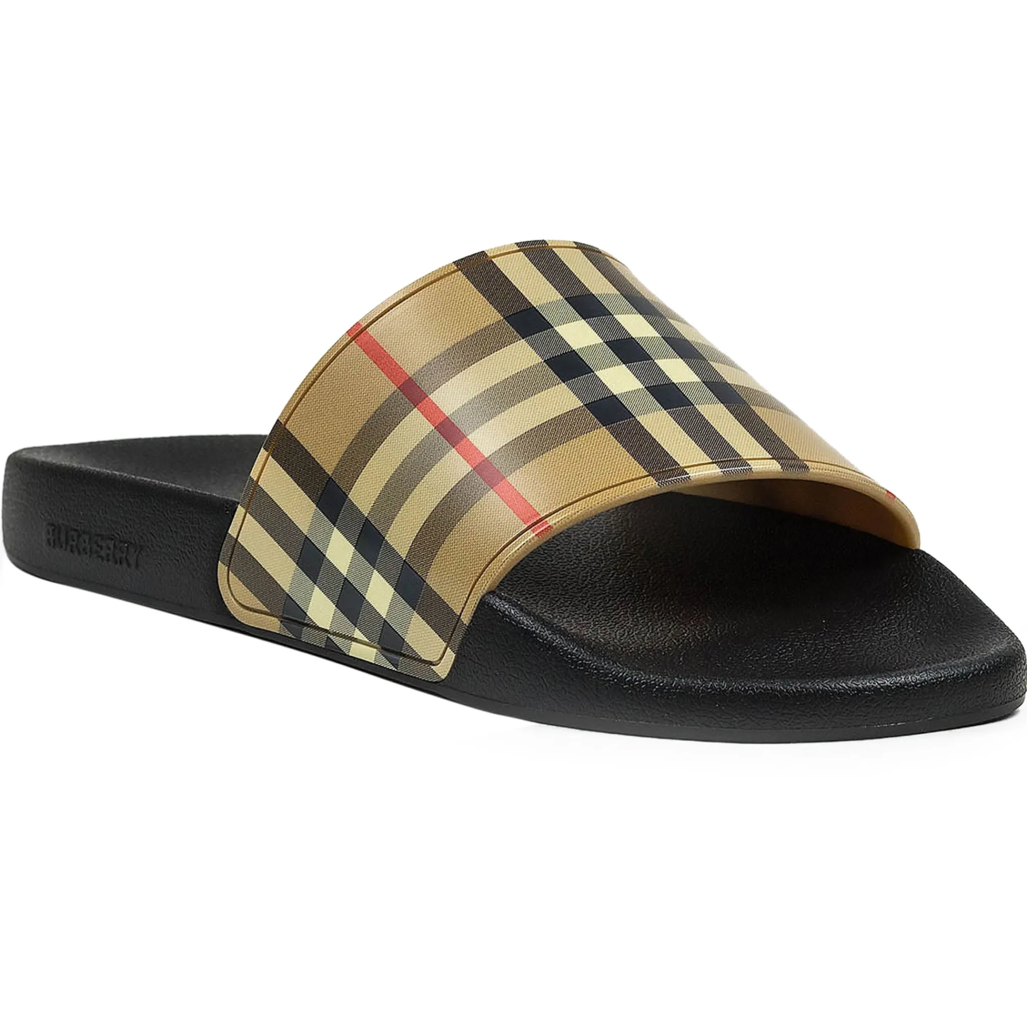 Burberry Furley Beige Slides< Sandals & Slides