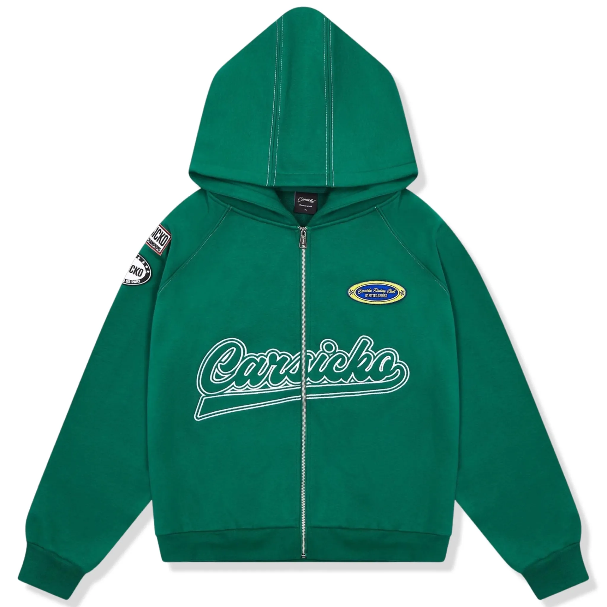 Carsicko Racing Club Green Hoodie< Sweatshirts & Hoodies