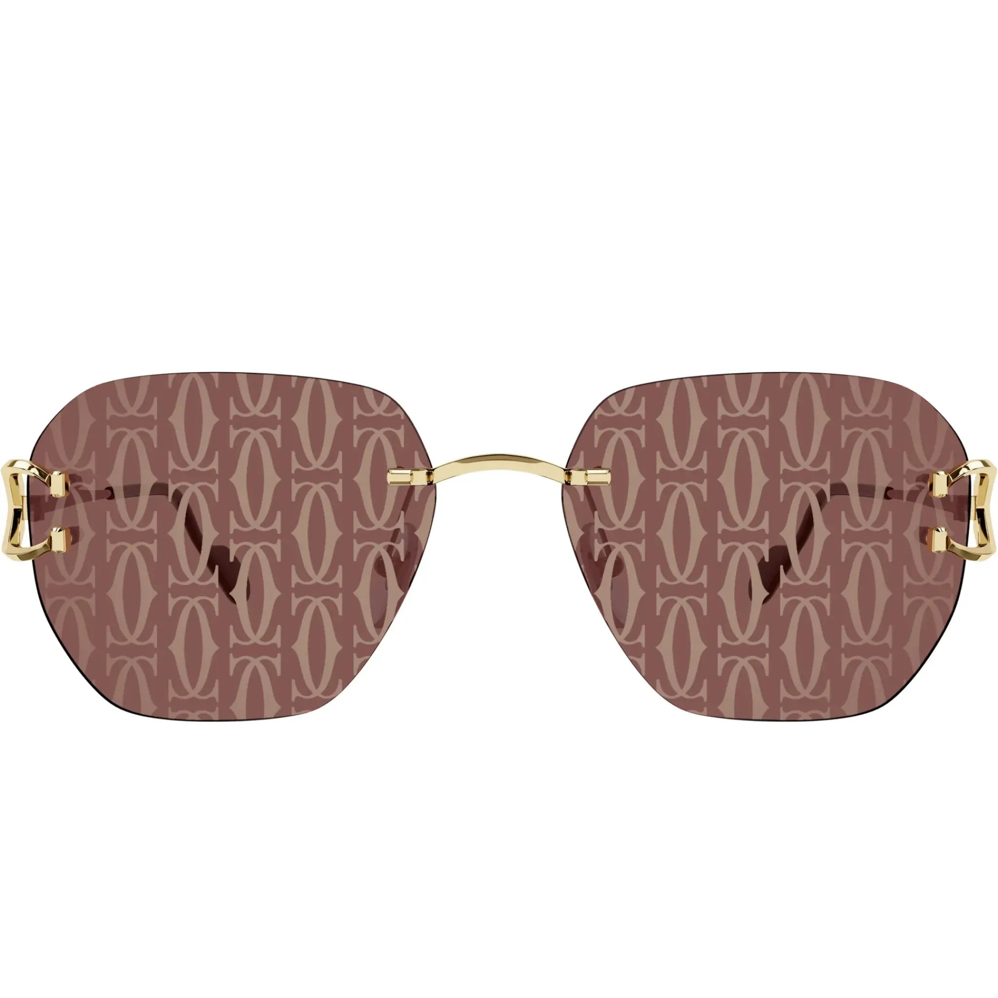 Cartier Eyewear CT0394S-003 Gold Red Sunglasses< Sunglasses