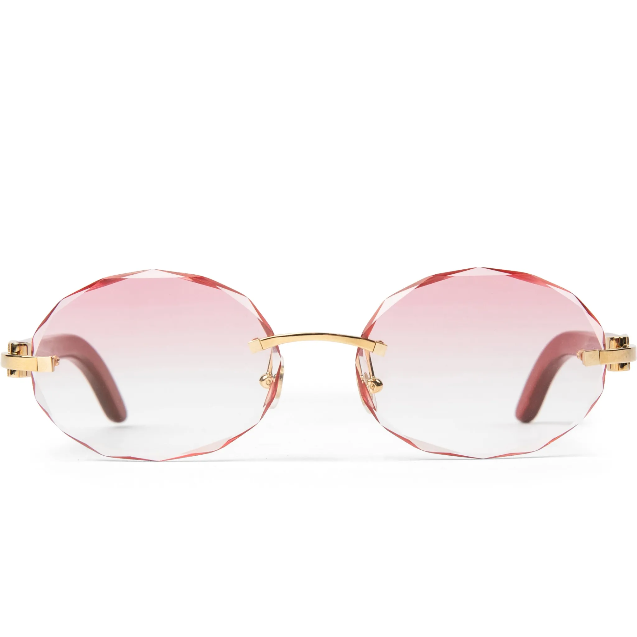 Cartier Eyewear Custom CT0052O-006 C Decor Rimless Sunglasses< Sunglasses