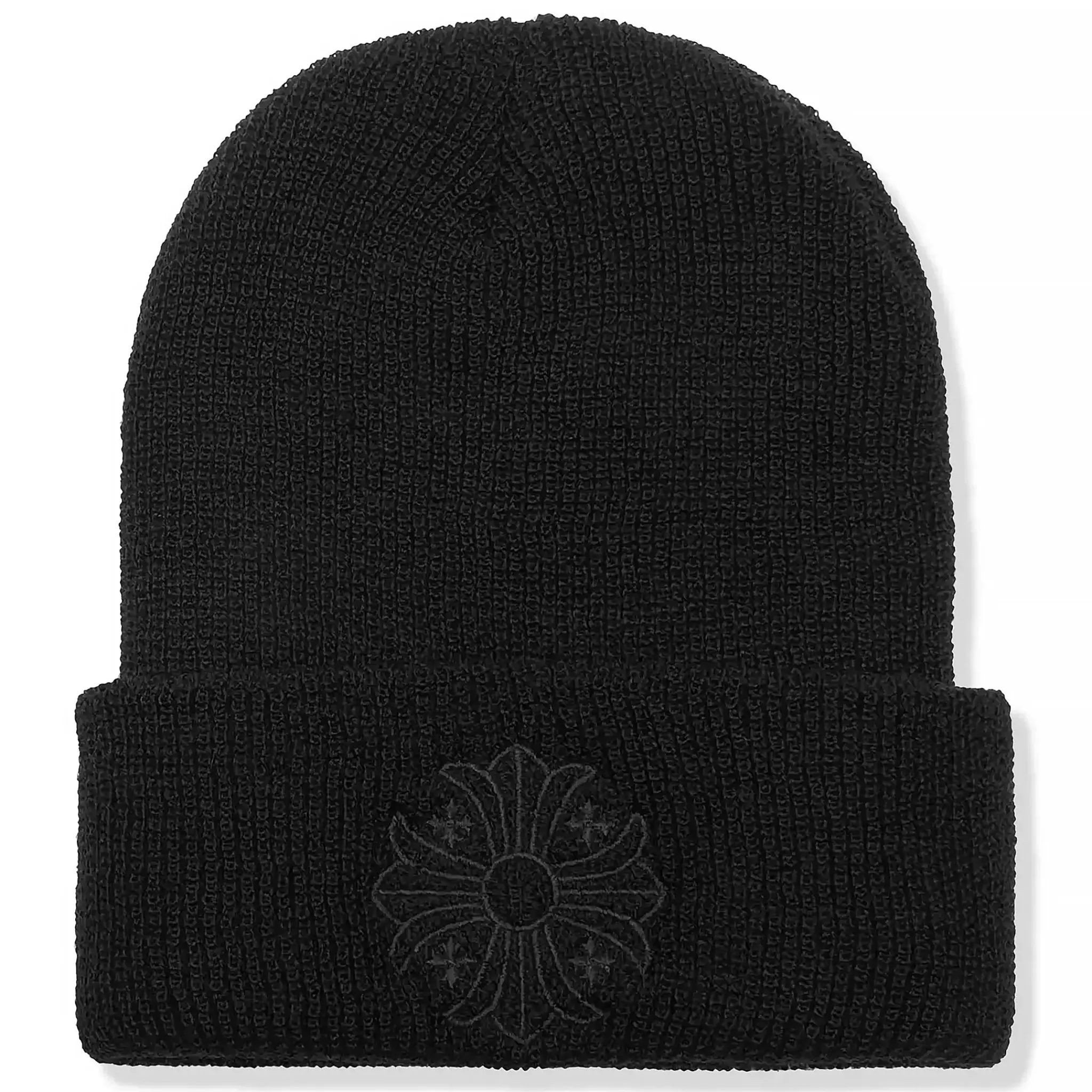 Chrome Hearts Plus Cross Black Beanie< Hats & Caps