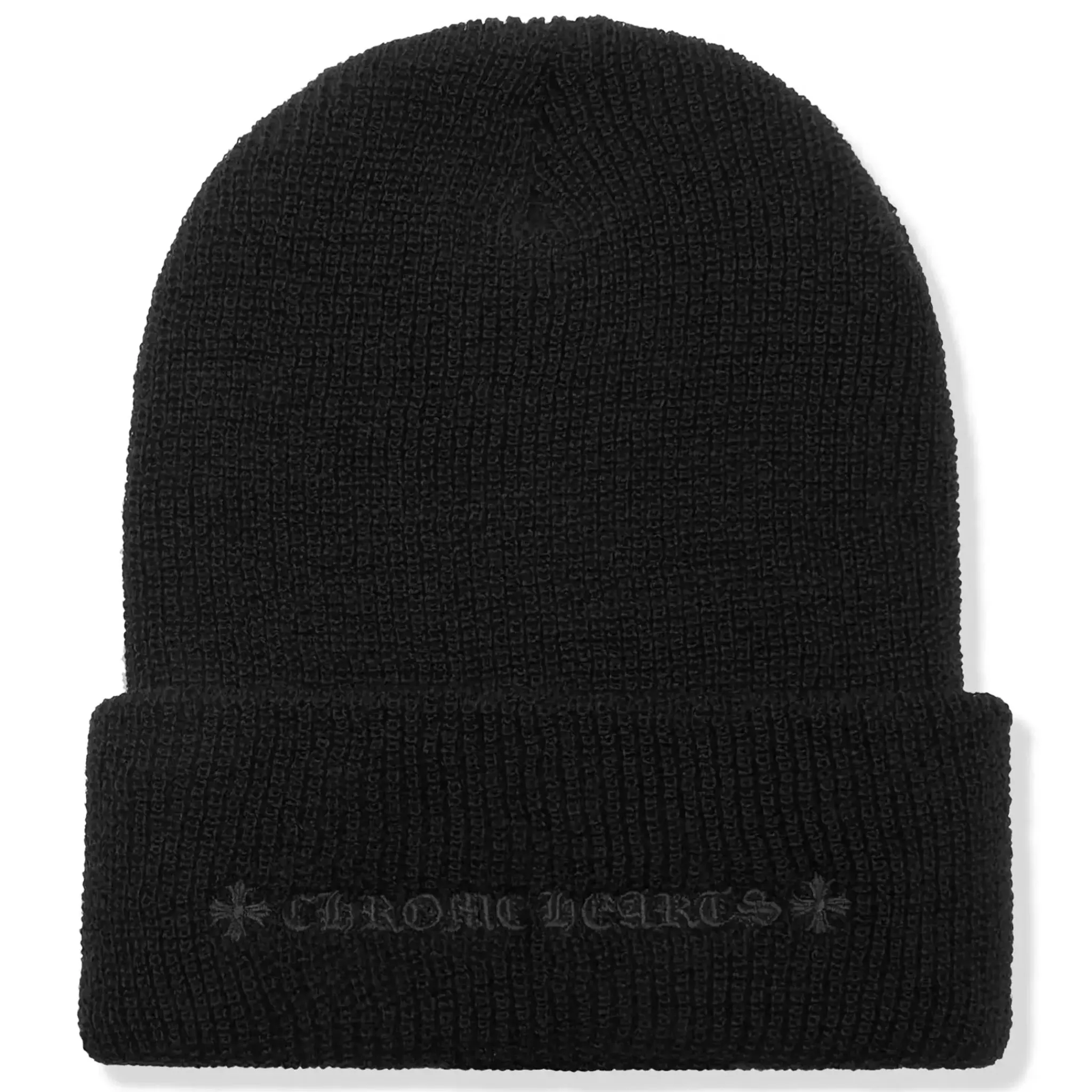 Chrome Hearts Plus Cross Black Beanie< Hats & Caps