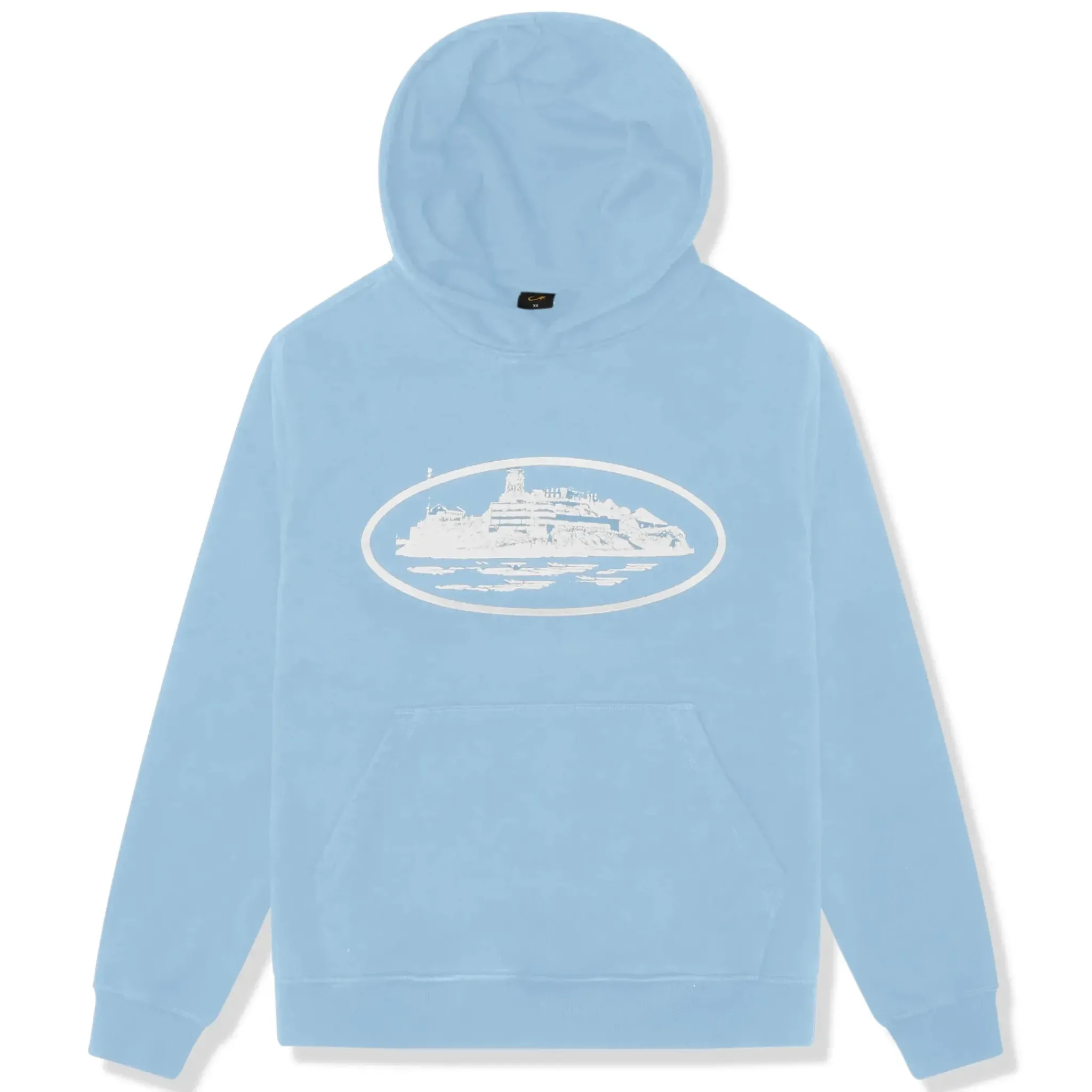 Corteiz Alcatraz Baby Blue Hoodie< Sweatshirts & Hoodies