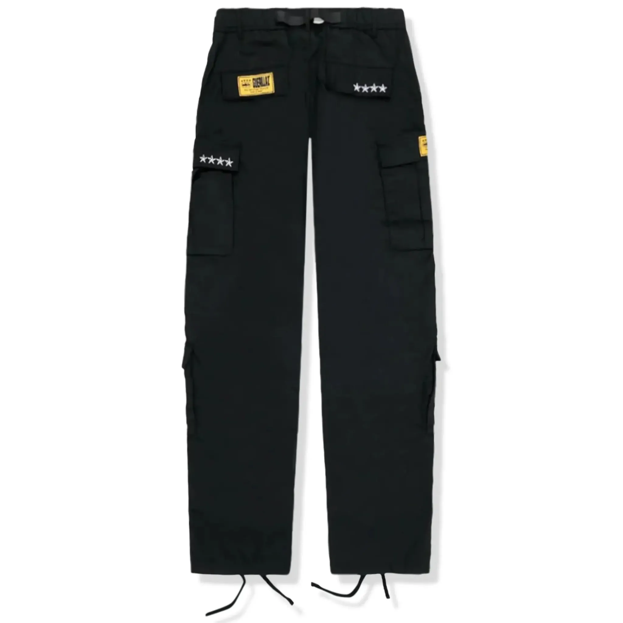 Corteiz Guerillaz Black White Cargo Pants< Cargo Pants|Bottoms