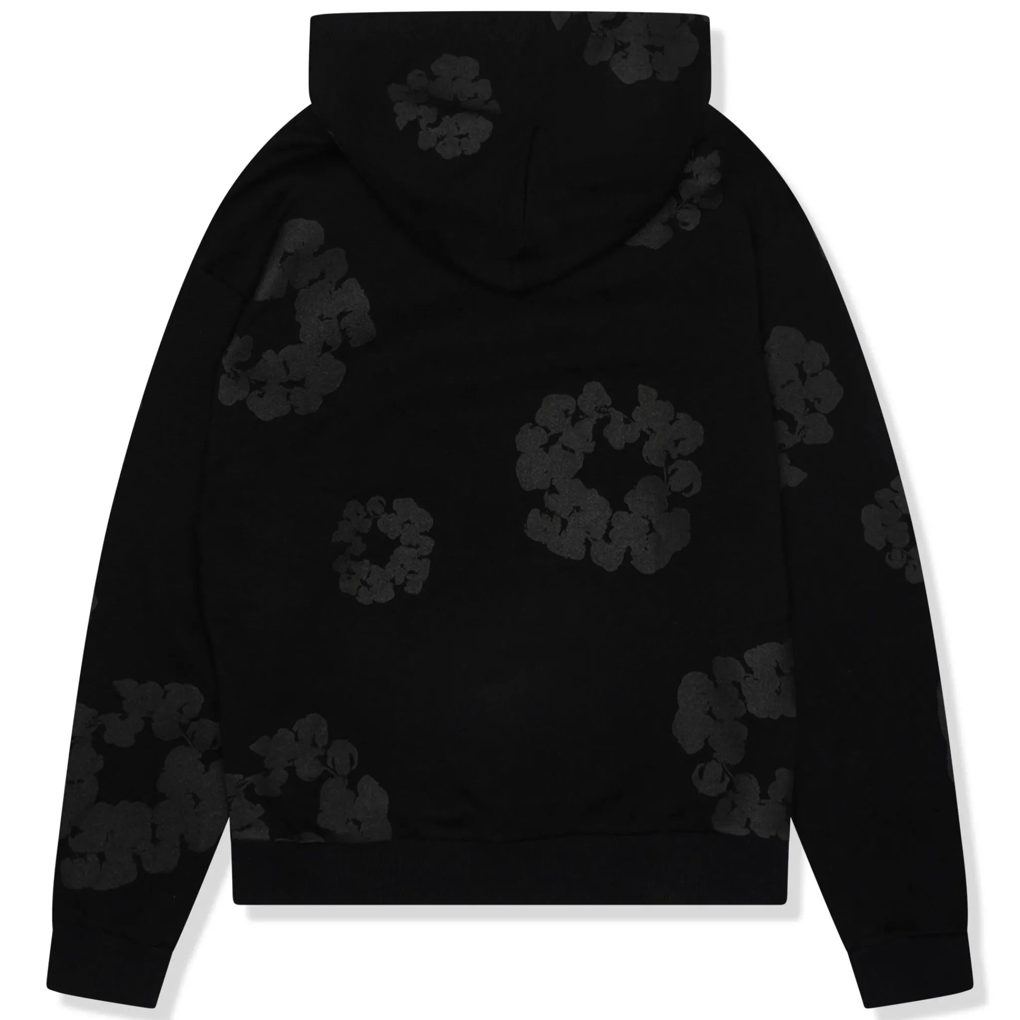 Denim Tears Cotton Wreath Black Monochrome Hoodie< Sweatshirts & Hoodies