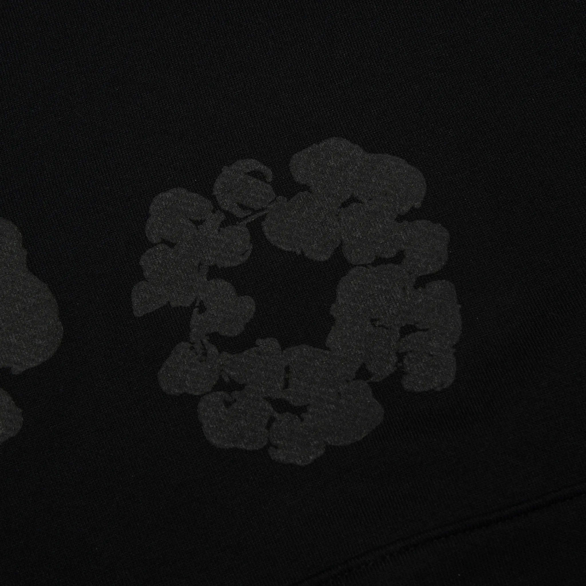Denim Tears Cotton Wreath Black Monochrome Hoodie< Sweatshirts & Hoodies