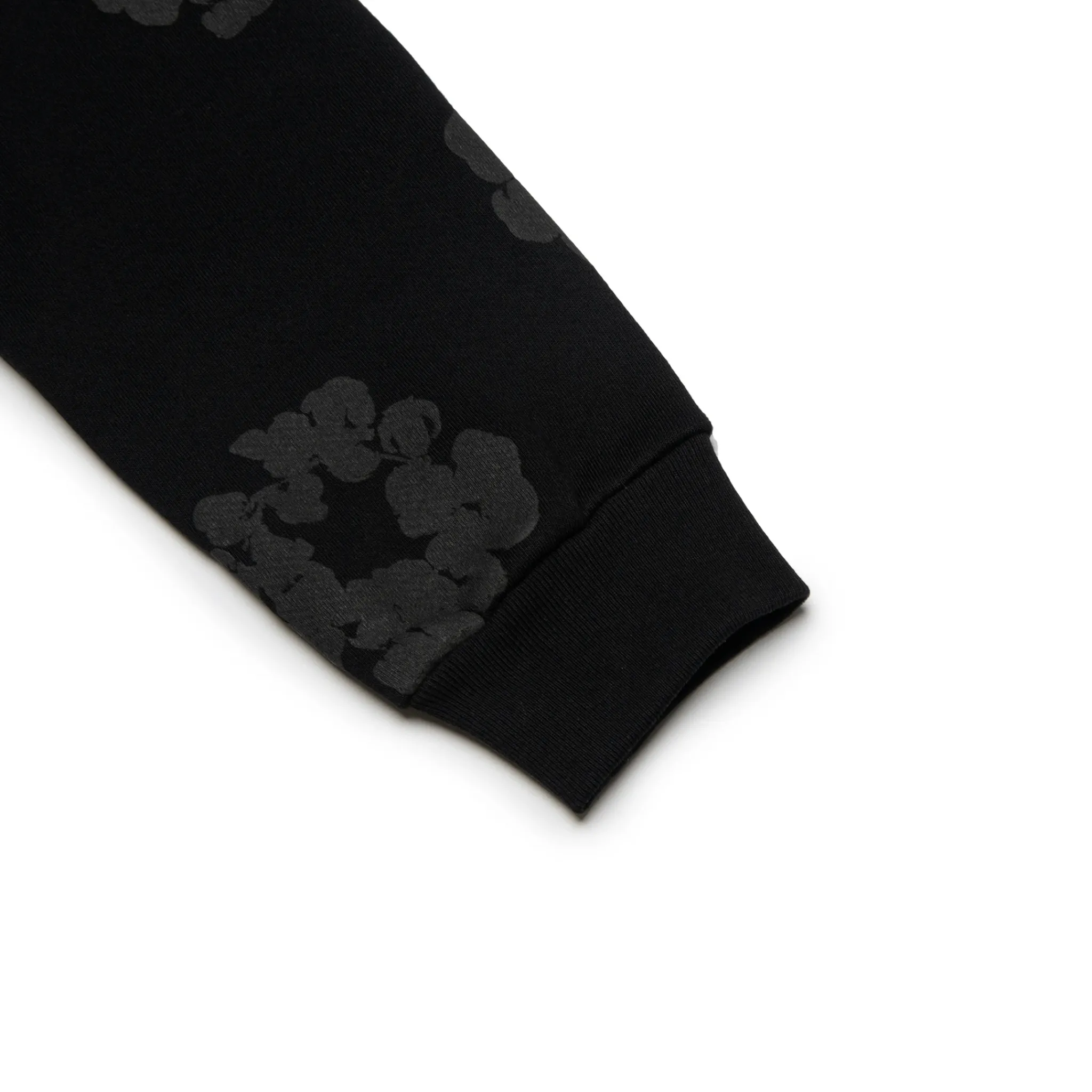 Denim Tears Cotton Wreath Black Monochrome Hoodie< Sweatshirts & Hoodies
