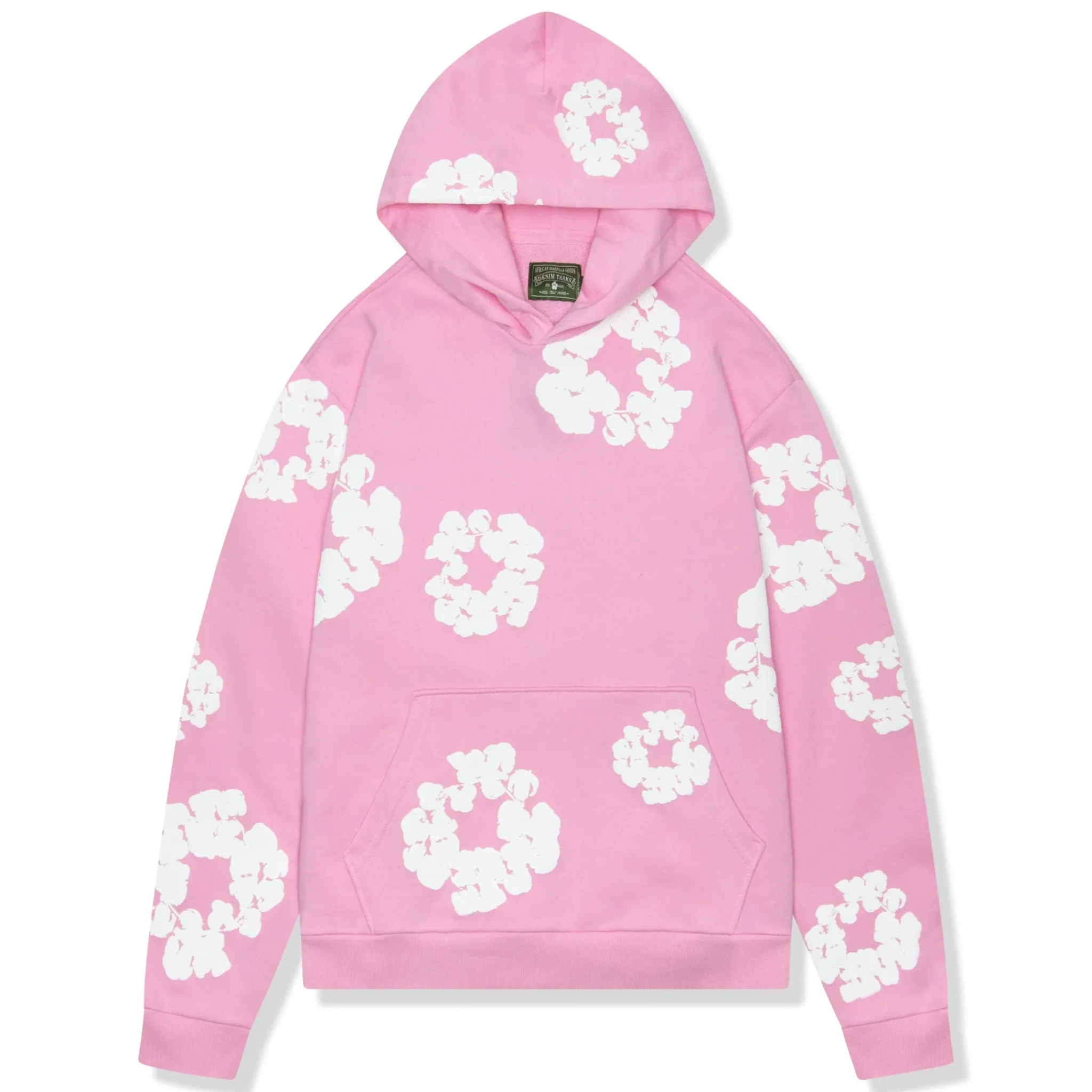 Denim Tears The Cotton Wreath Pink Hoodie< Sweatshirts & Hoodies