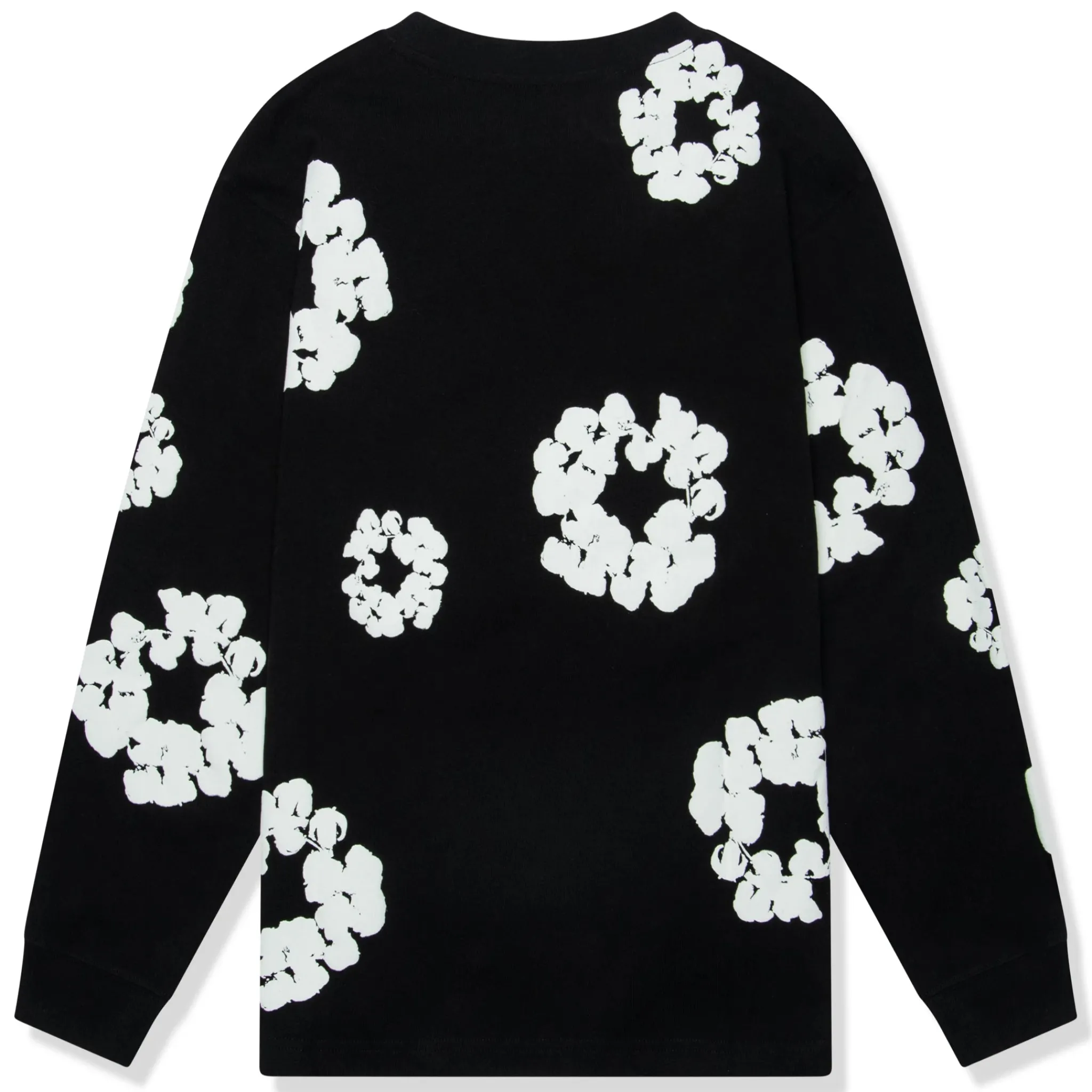 Denim Tears The Cotton Wreath Long-Sleeve Black T Shirt< T-shirts
