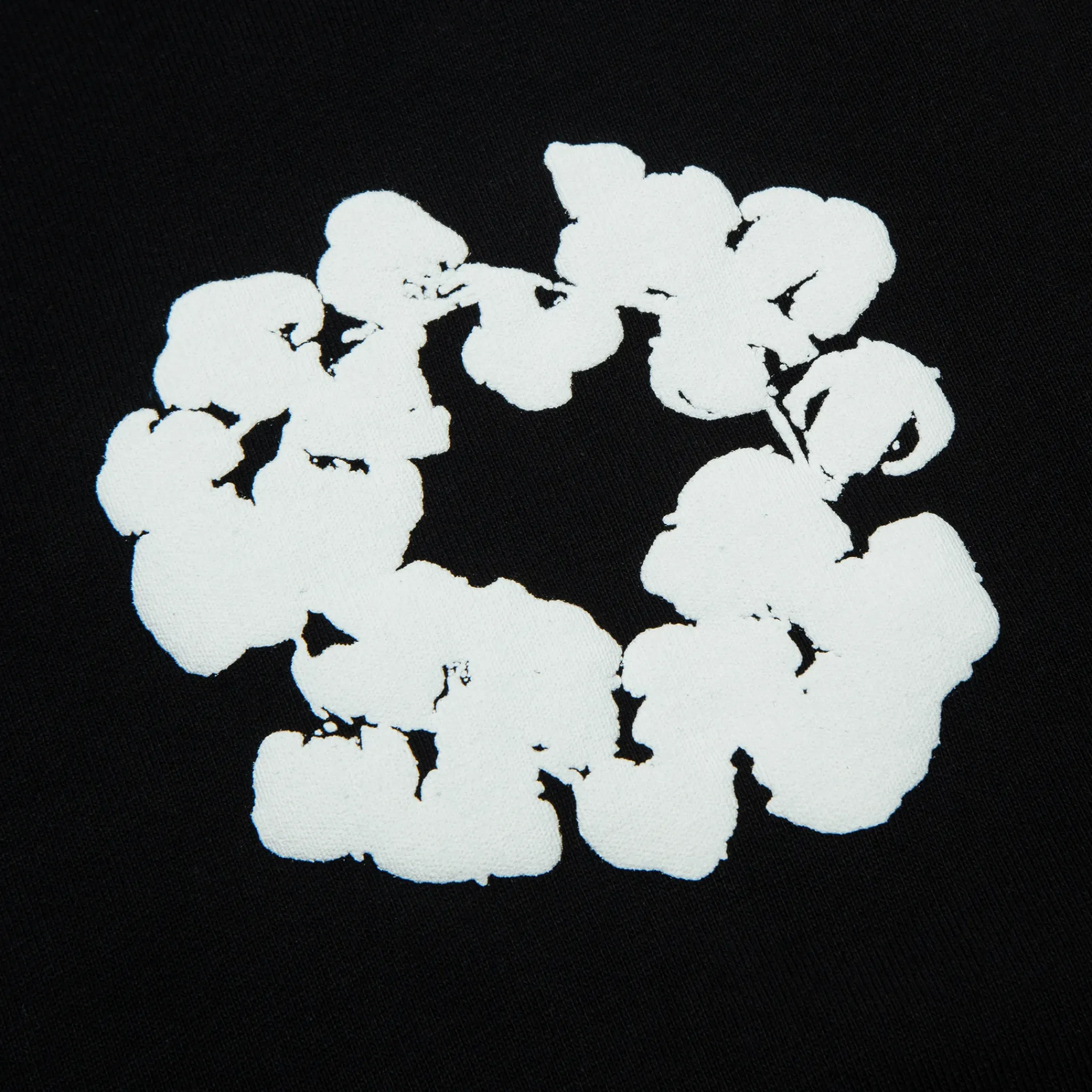 Denim Tears The Cotton Wreath Long-Sleeve Black T Shirt< T-shirts