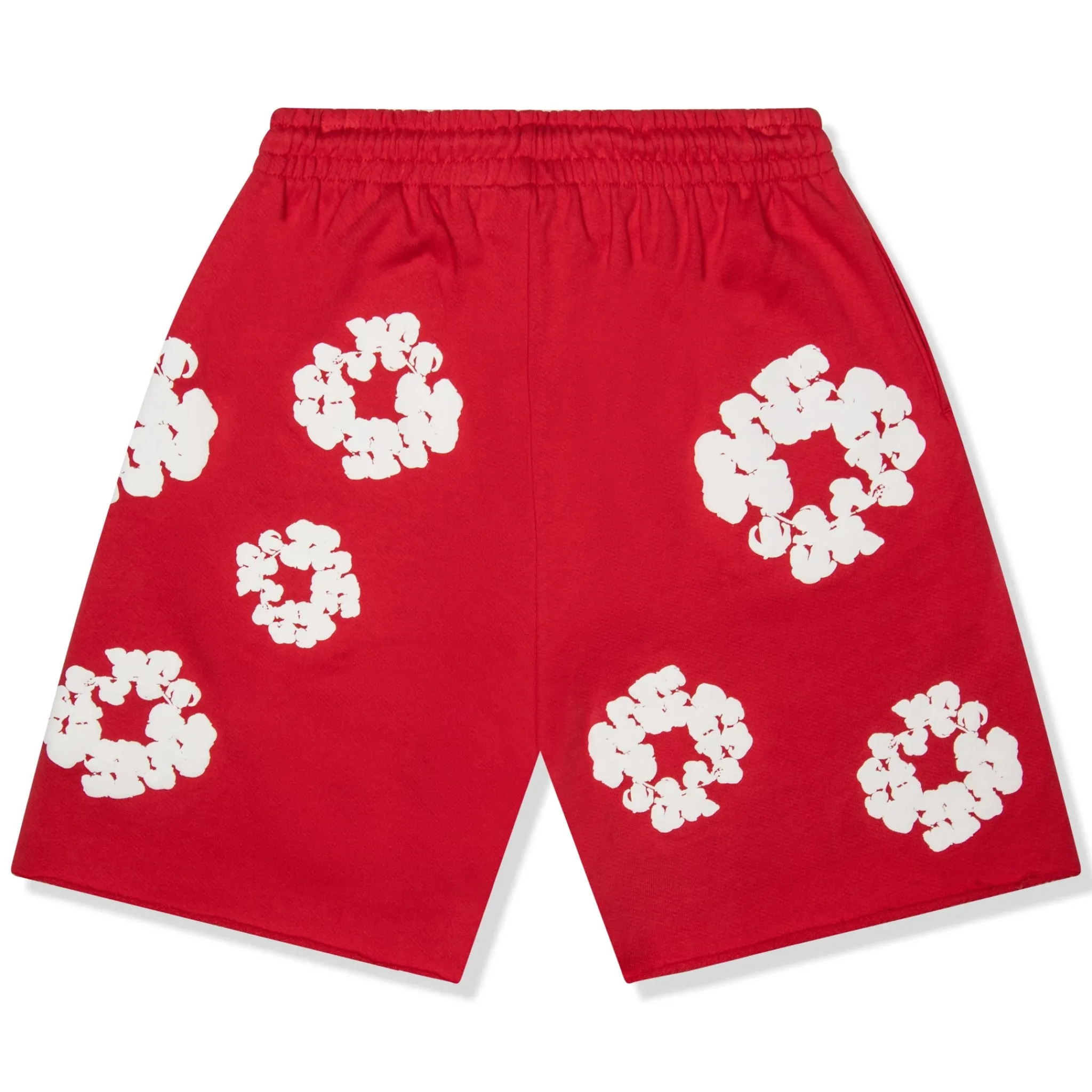 Denim Tears The Cotton Wreath Red Shorts< Shorts