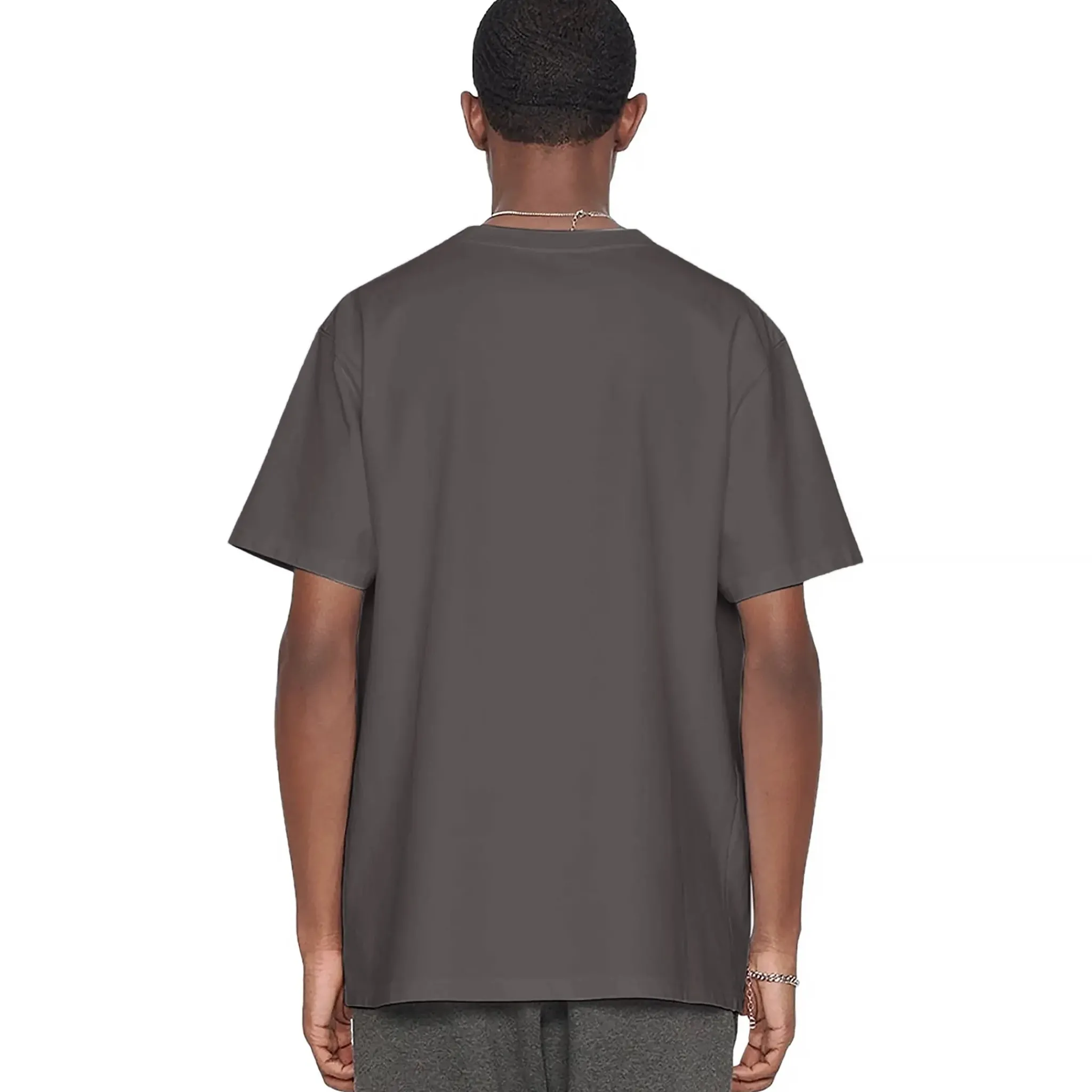 Dior Couture Relaxed Fit Cotton Charcoal T Shirt< T-shirts