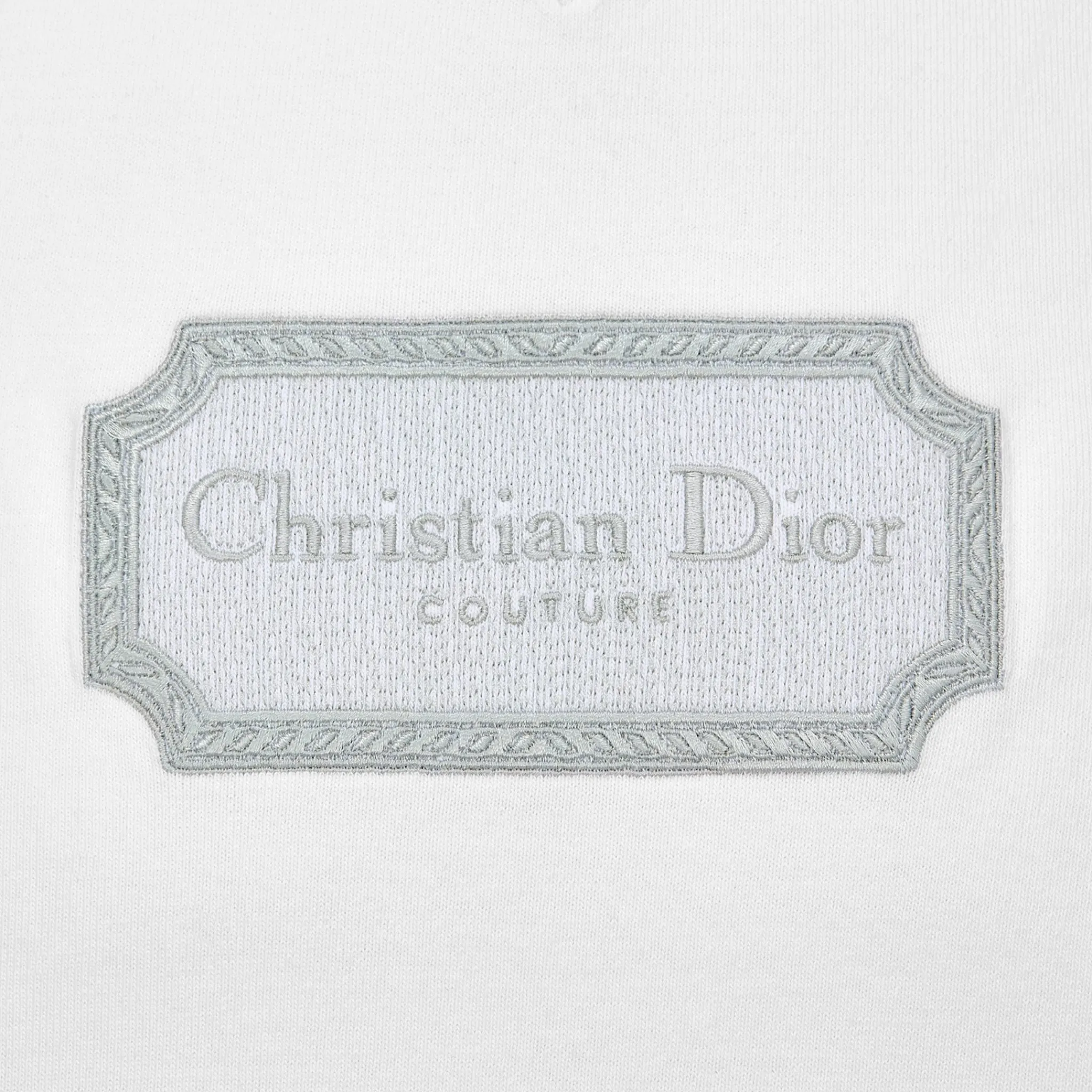 Dior Couture Relaxed Fit Cotton White T Shirt< T-shirts