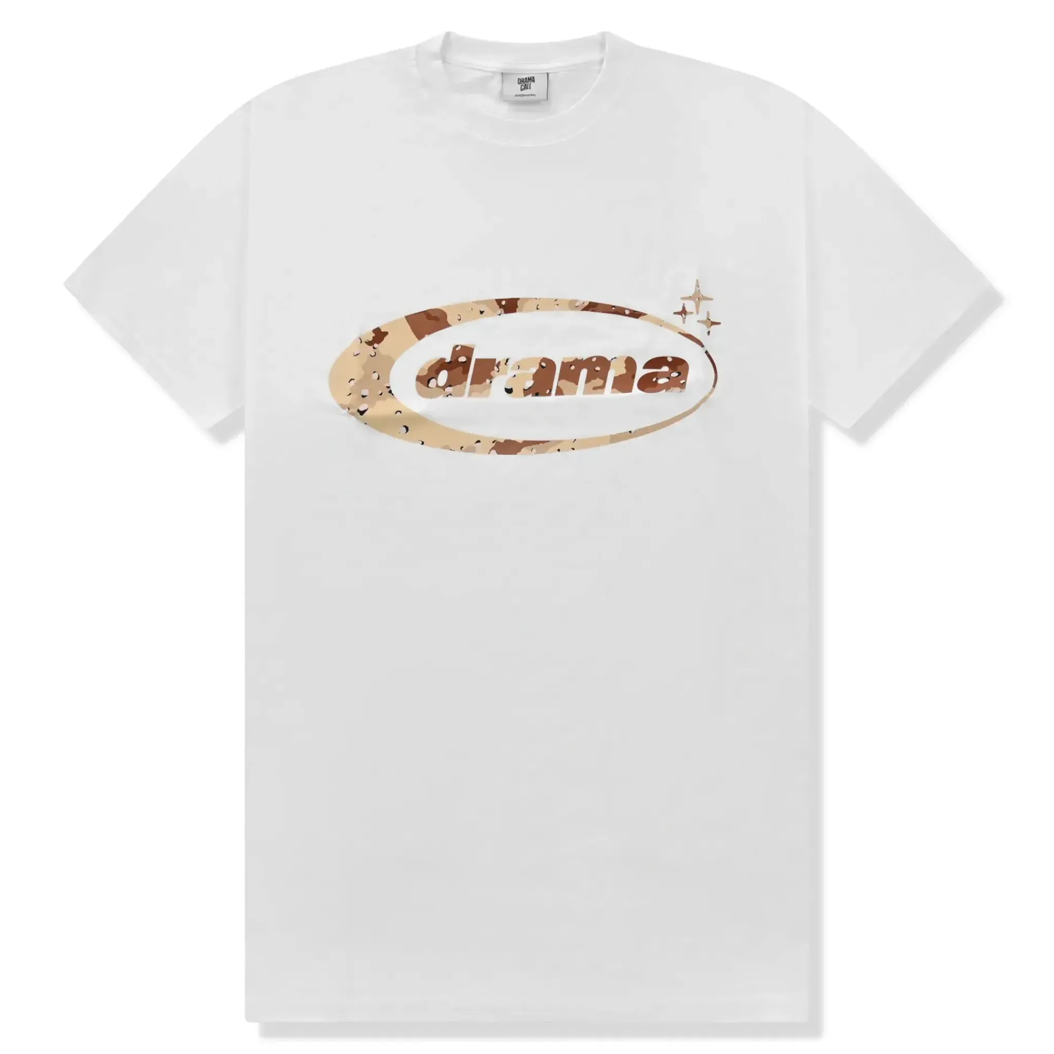 Drama Call Desert Camo Oval White T Shirt< T-shirts
