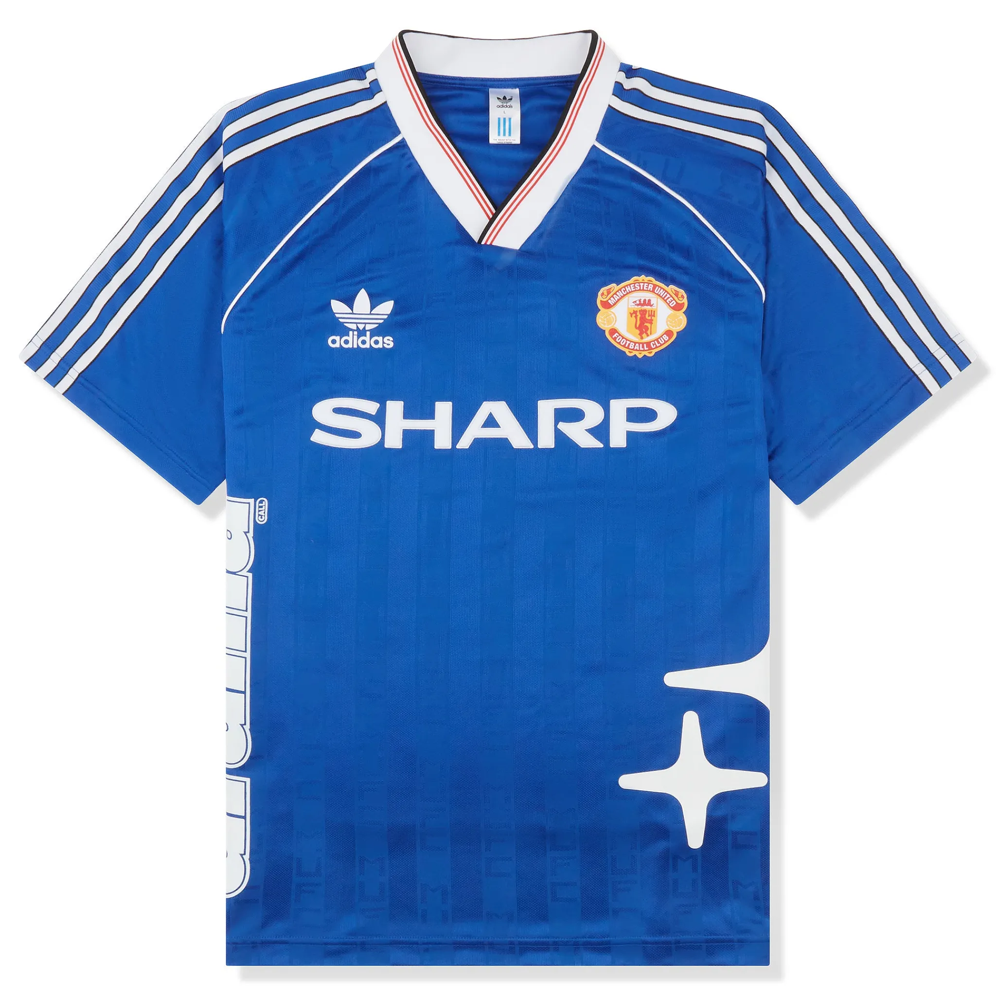 Drama Call x Manchester United 1988 Blue Jersey T Shirt< T-shirts