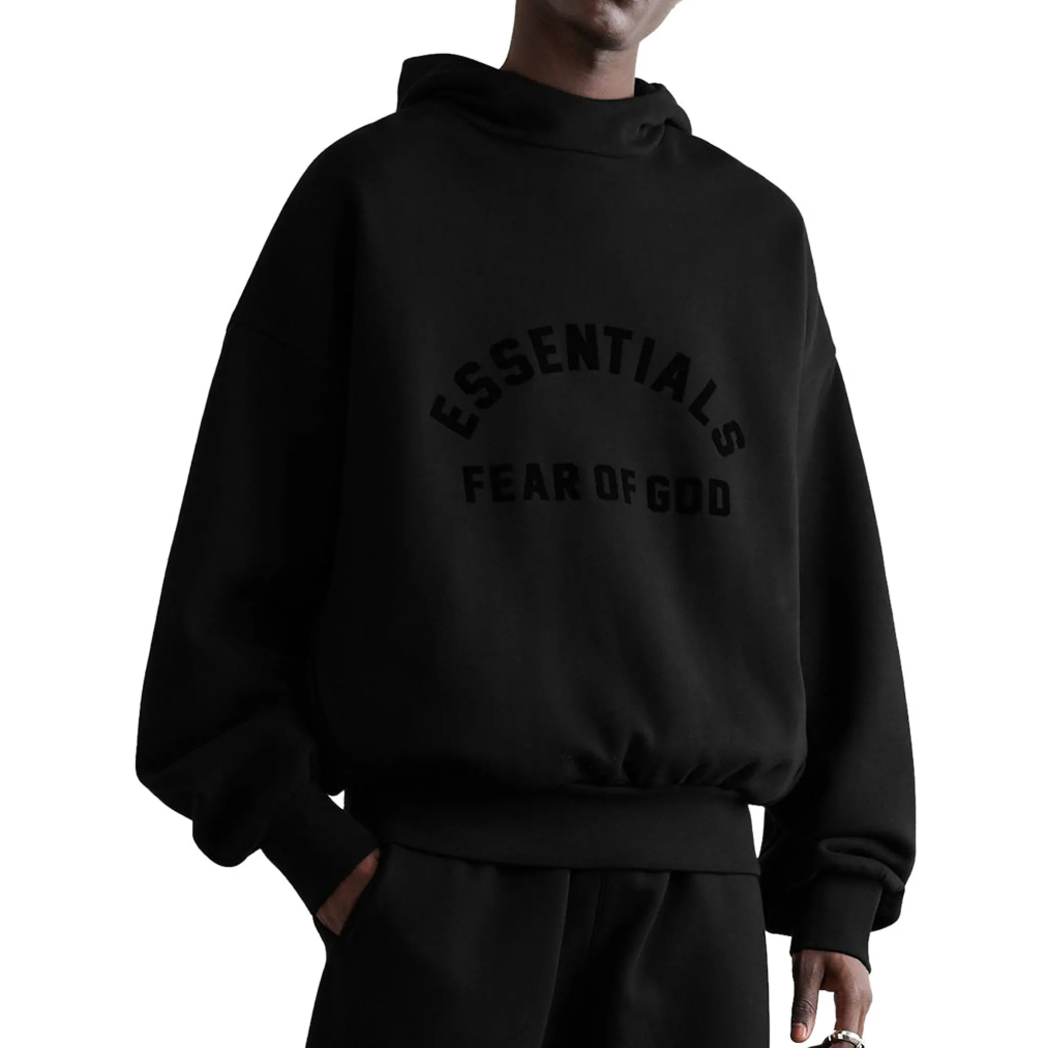 Fear Of God Essentials Black Hoodie (SS23)< Sweatshirts & Hoodies