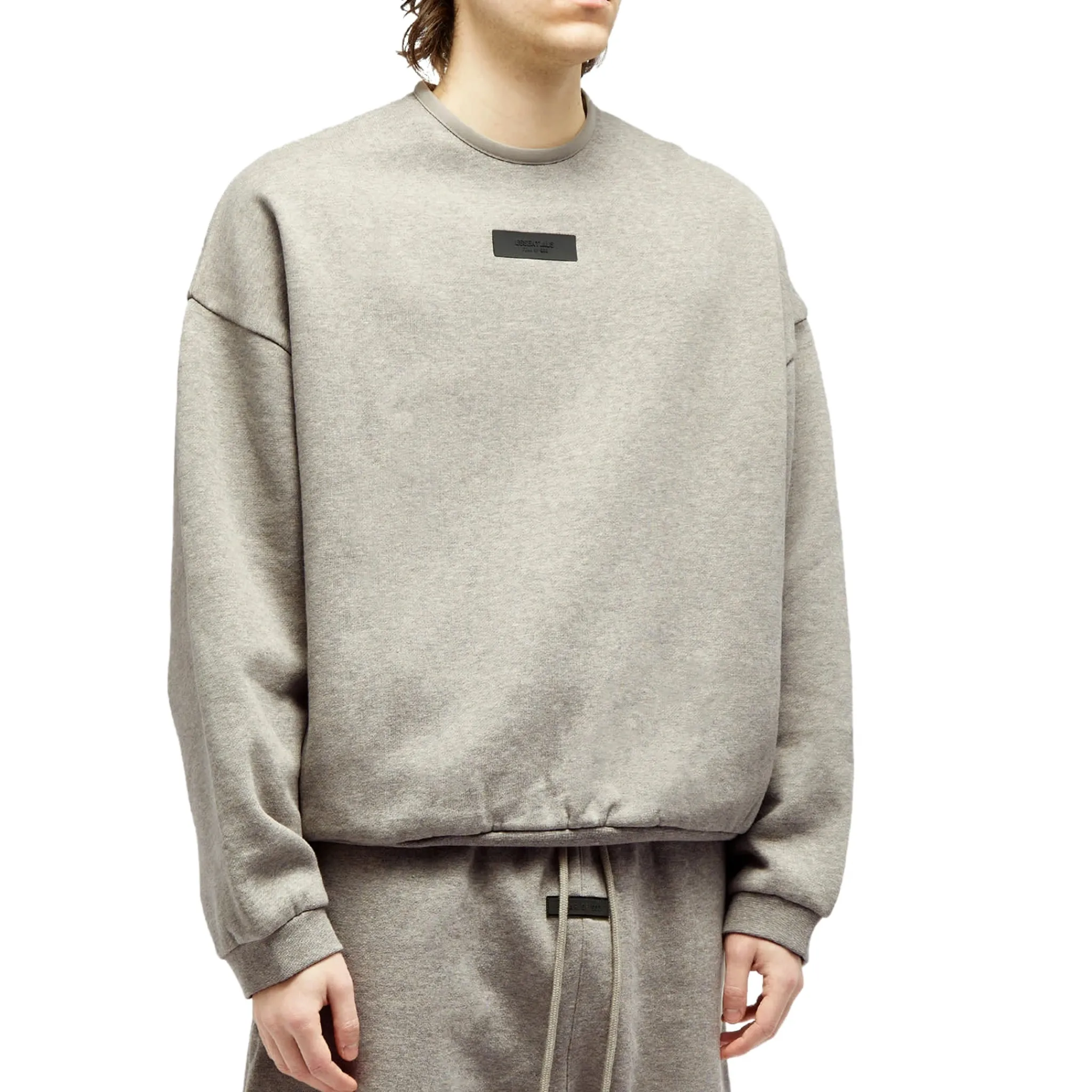 Fear Of God Essentials Dark Heather Oatmeal Crewneck (FW23)< Sweatshirts & Hoodies
