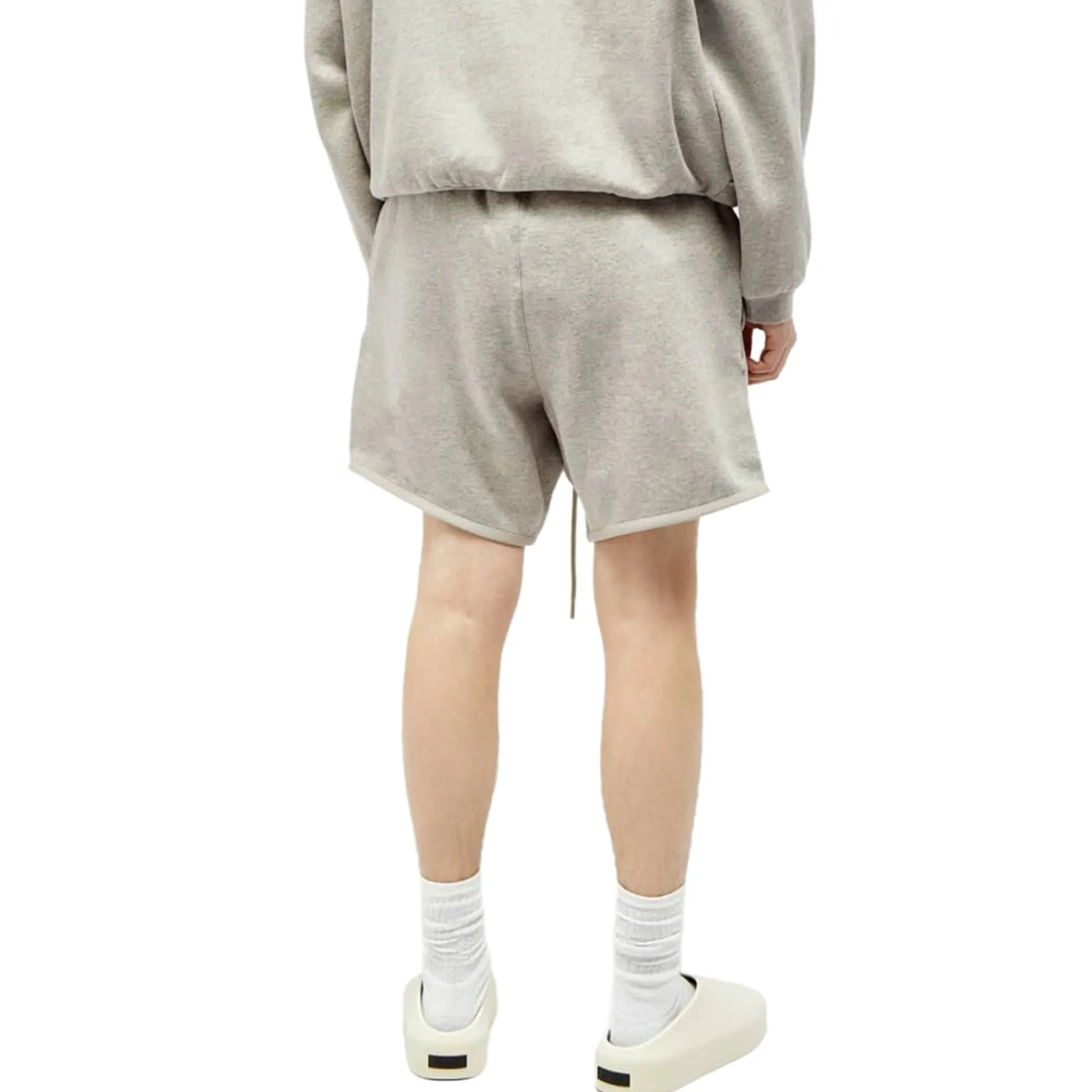 Fear Of God Essentials Dark Heather Oatmeal Shorts (FW23)< Shorts|Matching Sets
