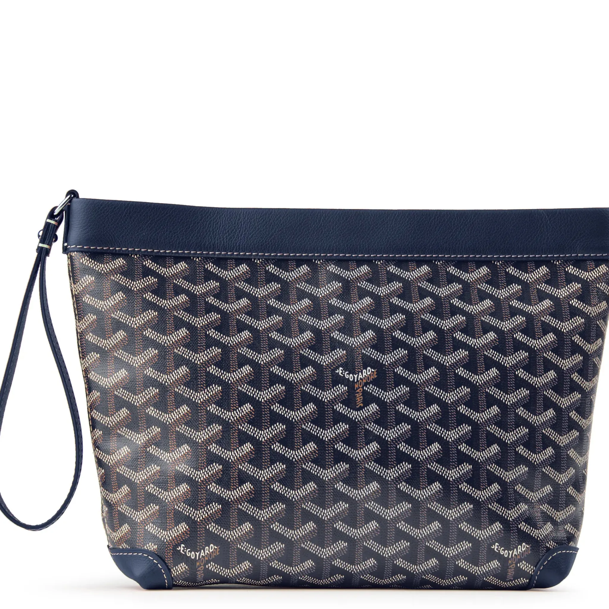 Goyard Conti Navy Blue Pouch< Bags