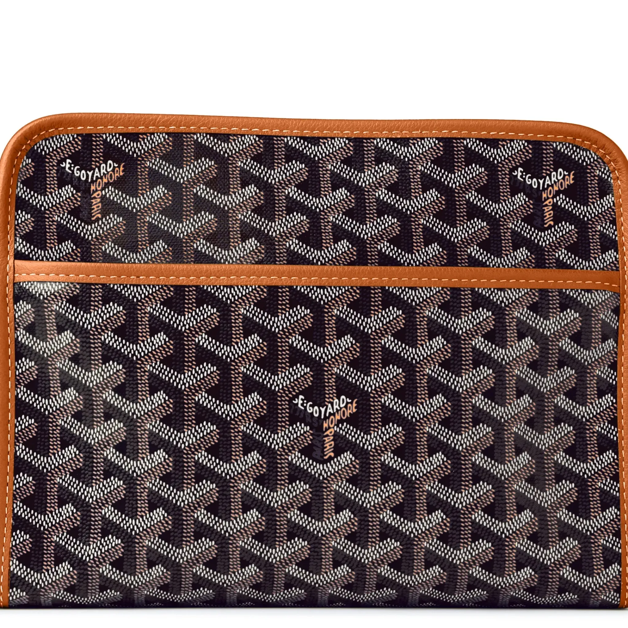 Goyard Jouvence MM Black/Tan Washbag< Wash Bags