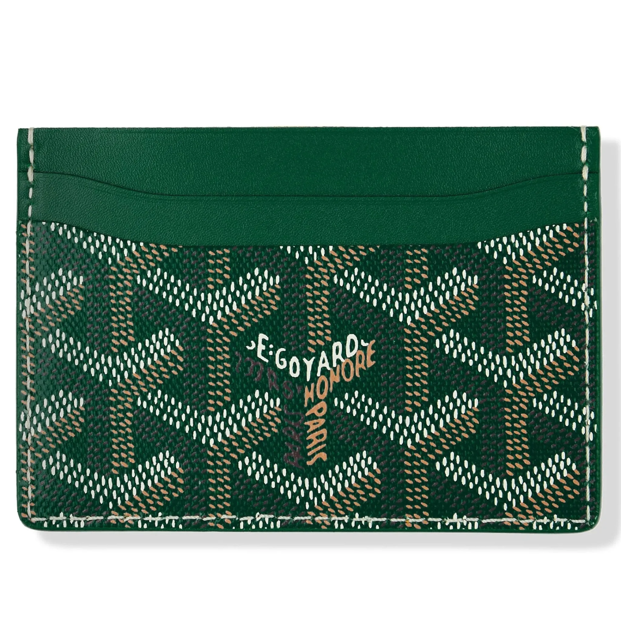 Goyard Saint Sulpice Green Card Holder< Wallets & Card Holders