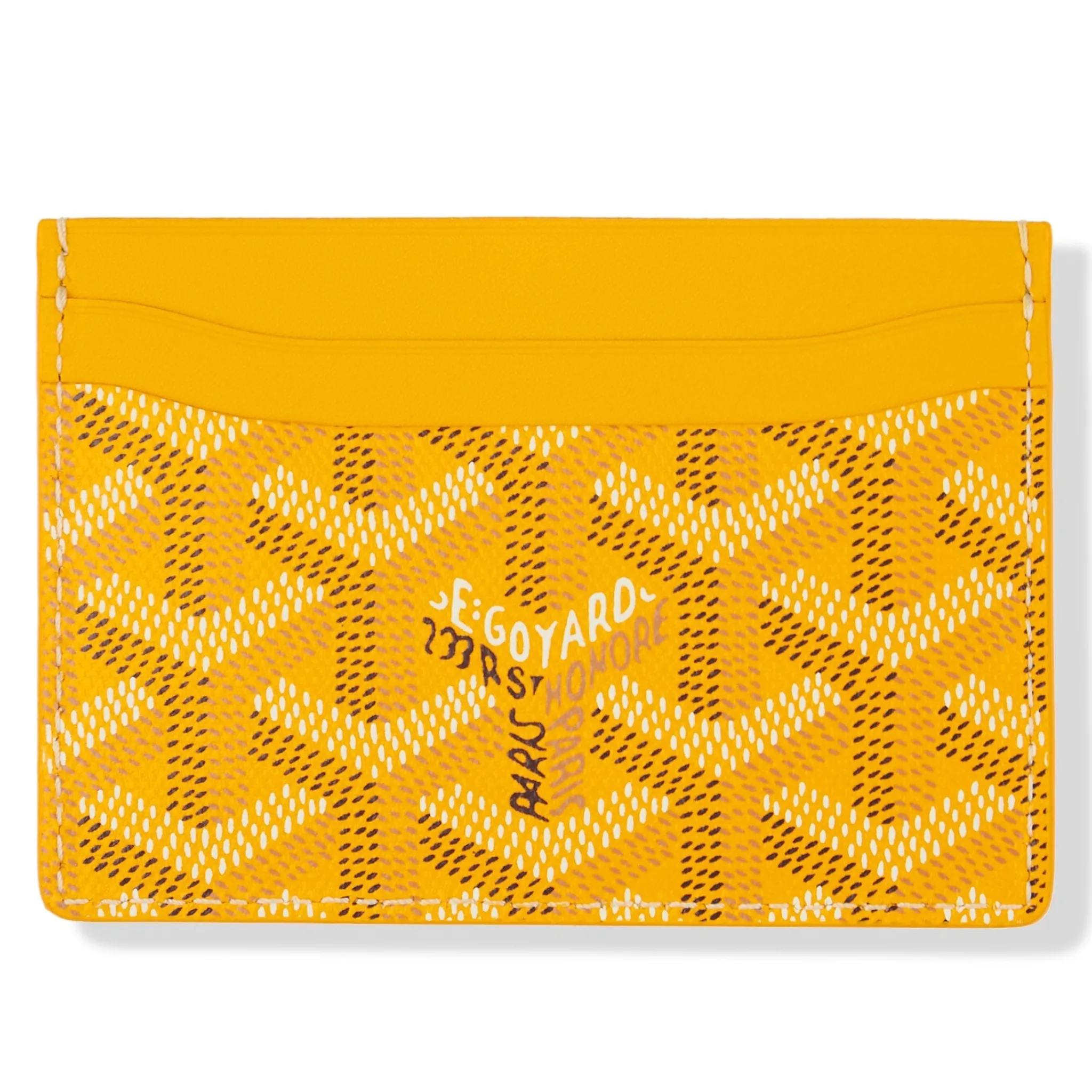 Goyard Saint Sulpice Yellow Card Holder< Wallets & Card Holders